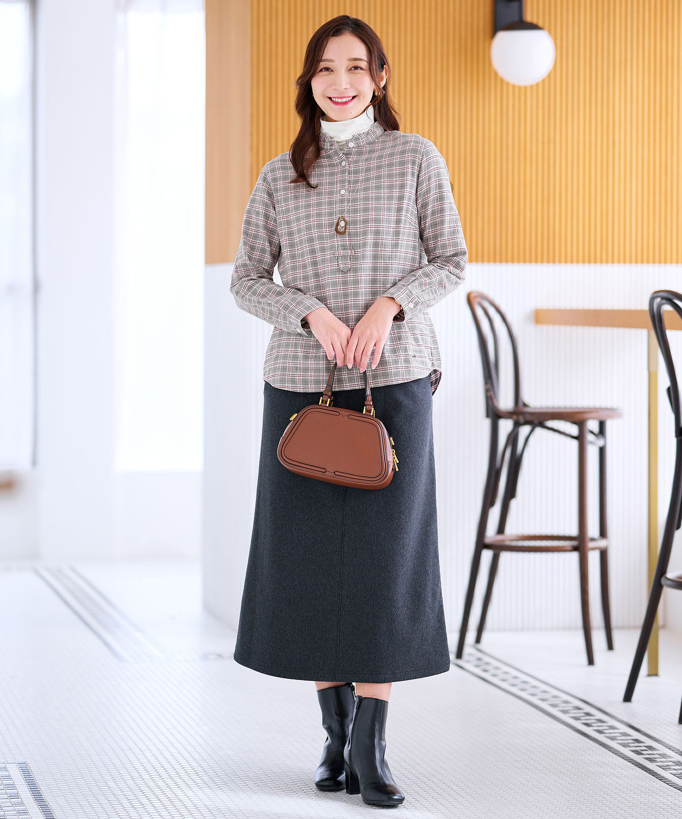 レディース フランネル チェック柄 ブラウス通販 [0301-56101