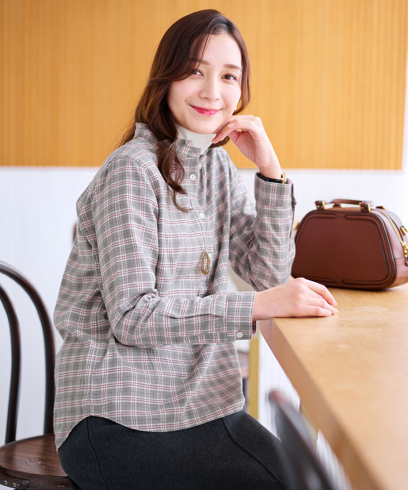 レディース フランネル チェック柄 ブラウス通販 [0301-56101