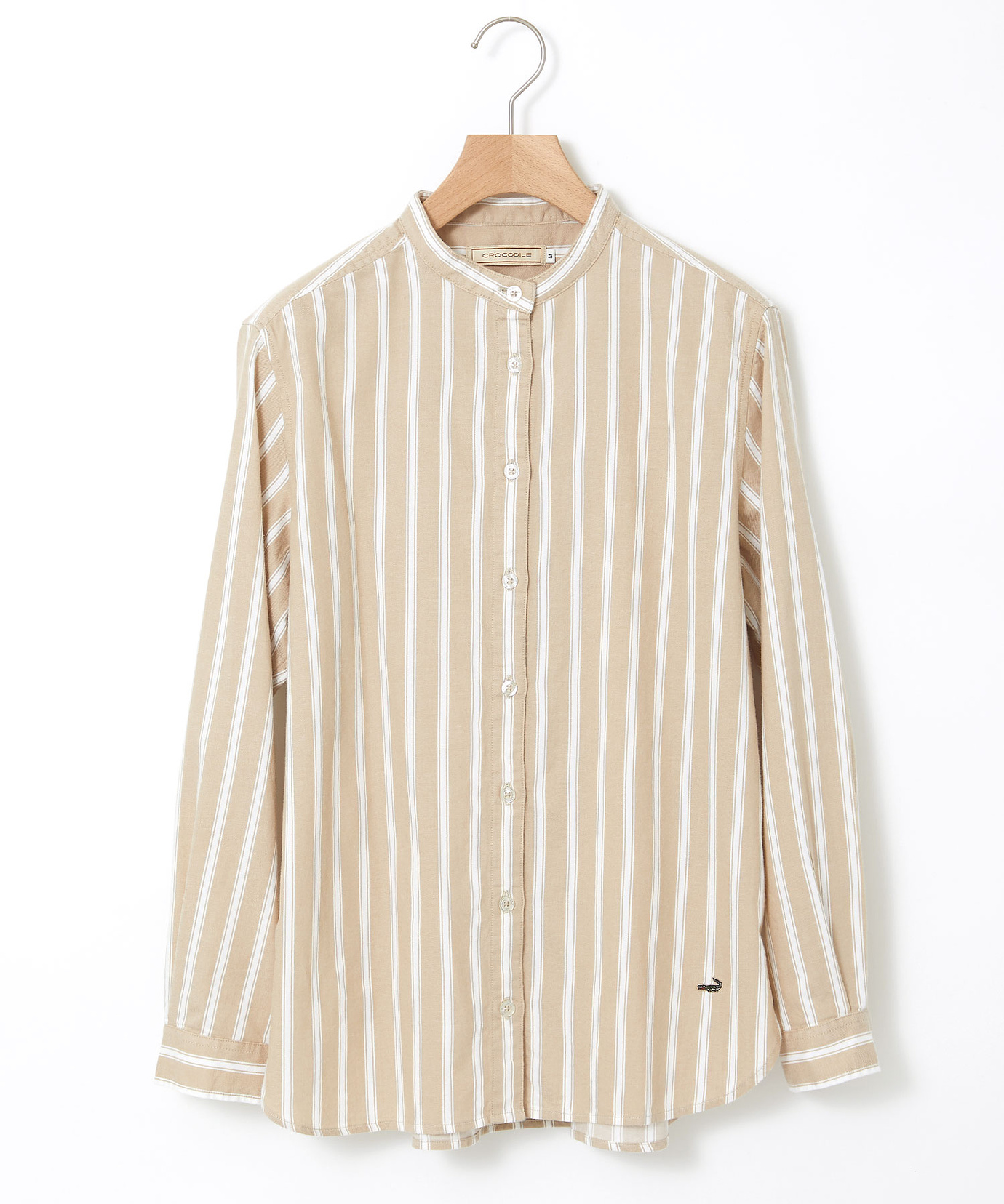 レディース バンドカラー ストライプ チュニック【一部店舗限定】通販