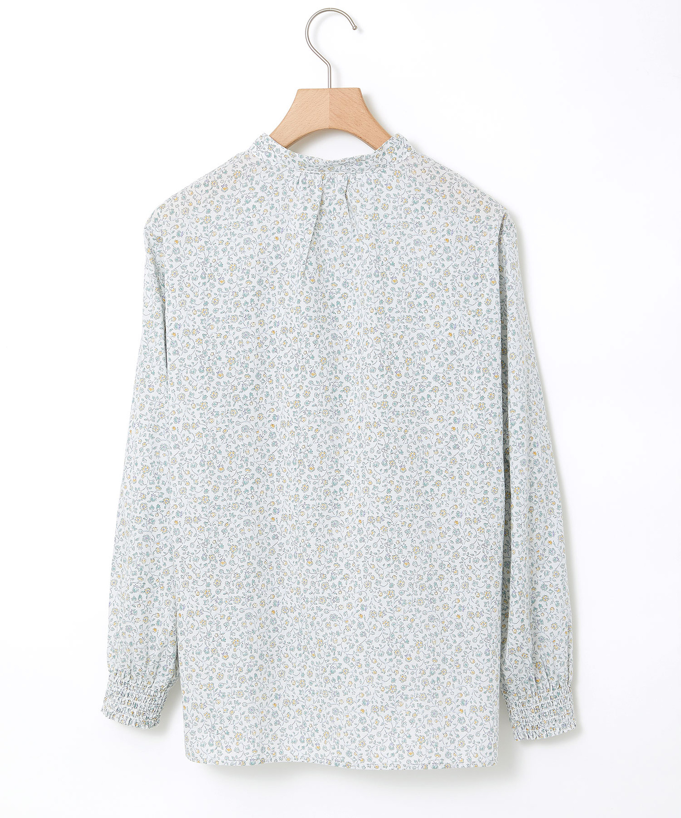 レディース 花柄プリント ピンタック ブラウス【オンラインショップ