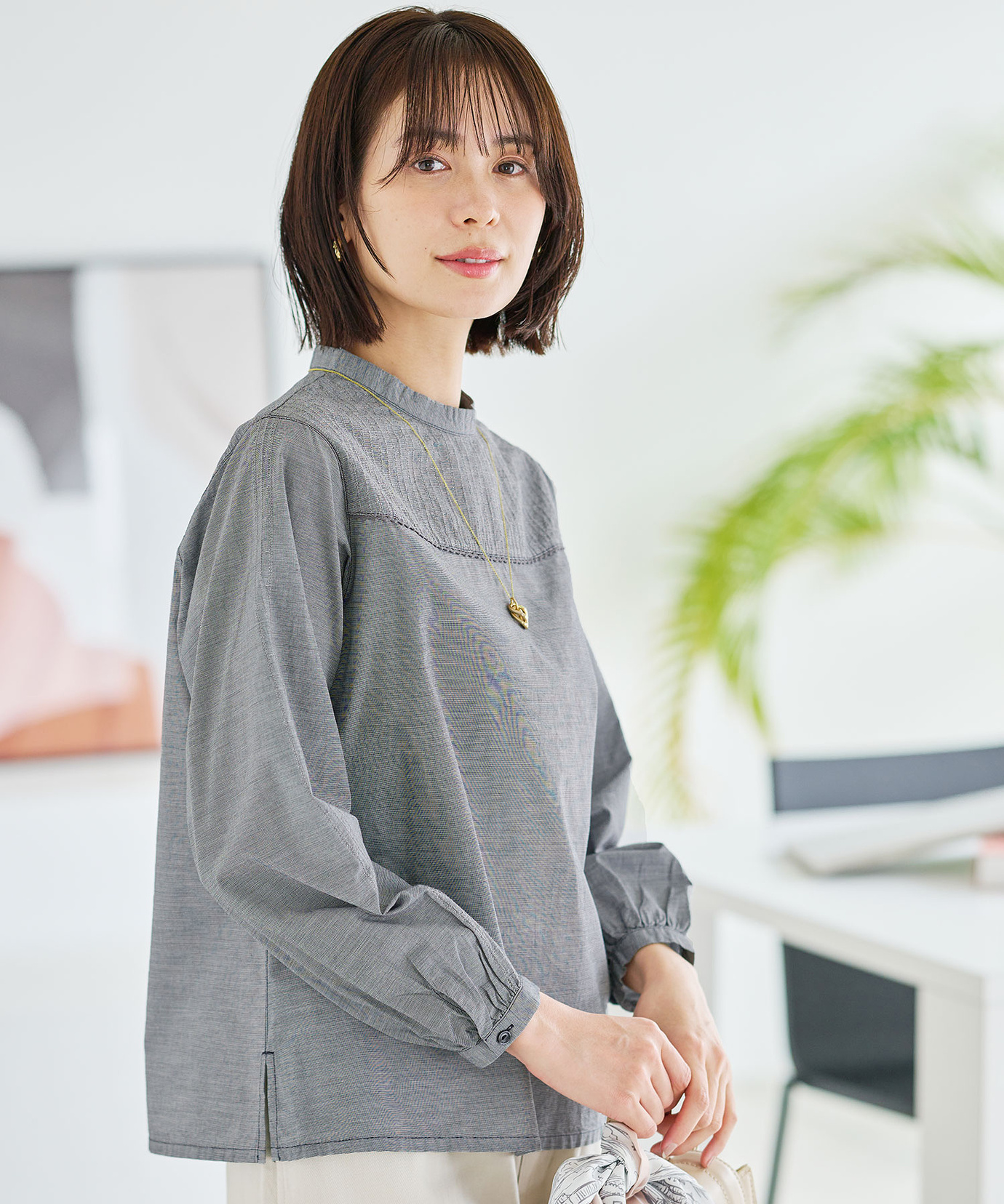 レディース 刺繍 フィレ ブラウス通販 [0301-61105] - クロコダイル