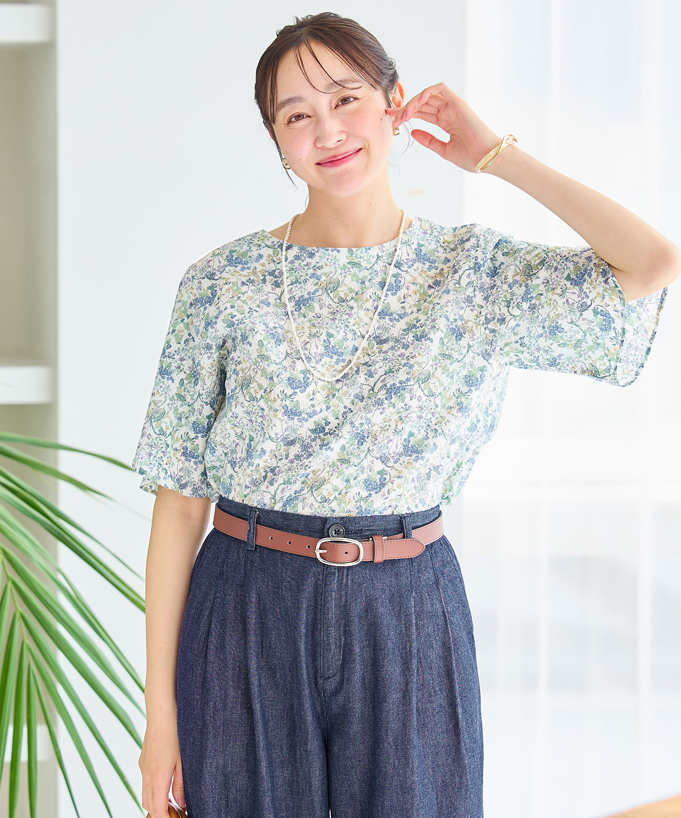 新品 定価159500円 クロエ 21ss 刺繍 ストライプ 花柄 シャツ 34 レディース ミラクルウェーブ 花柄 ブラウス【オンラインショップ限定