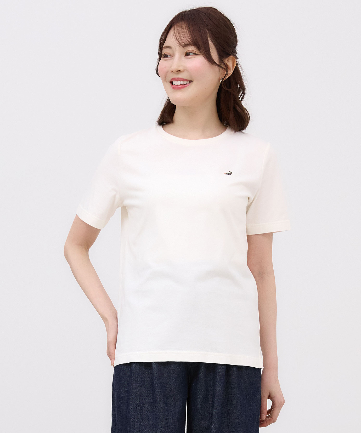 レディース コットン クルーネック Tシャツ通販 [0302-34299