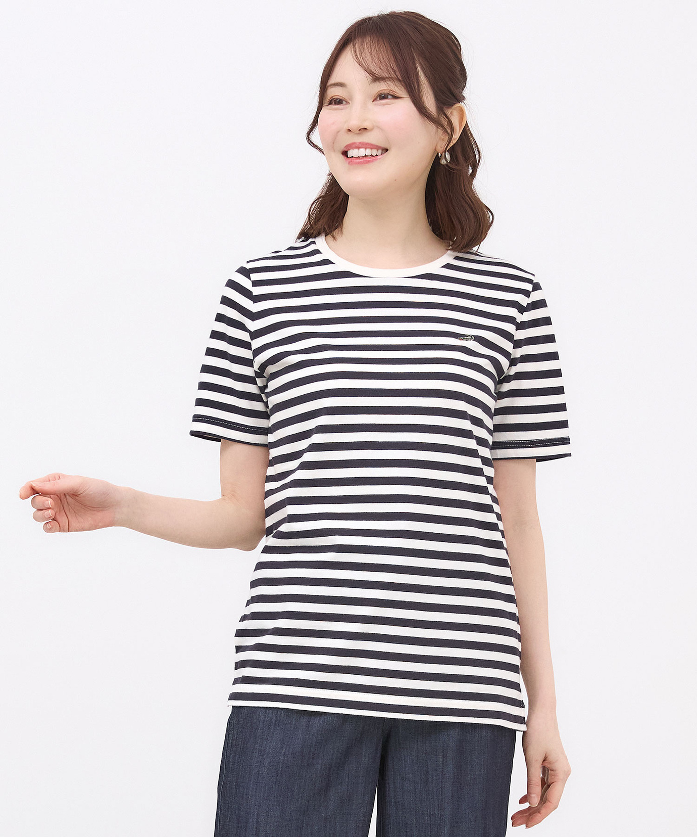 レディース コットン クルーネック Tシャツ通販 [0302-34299