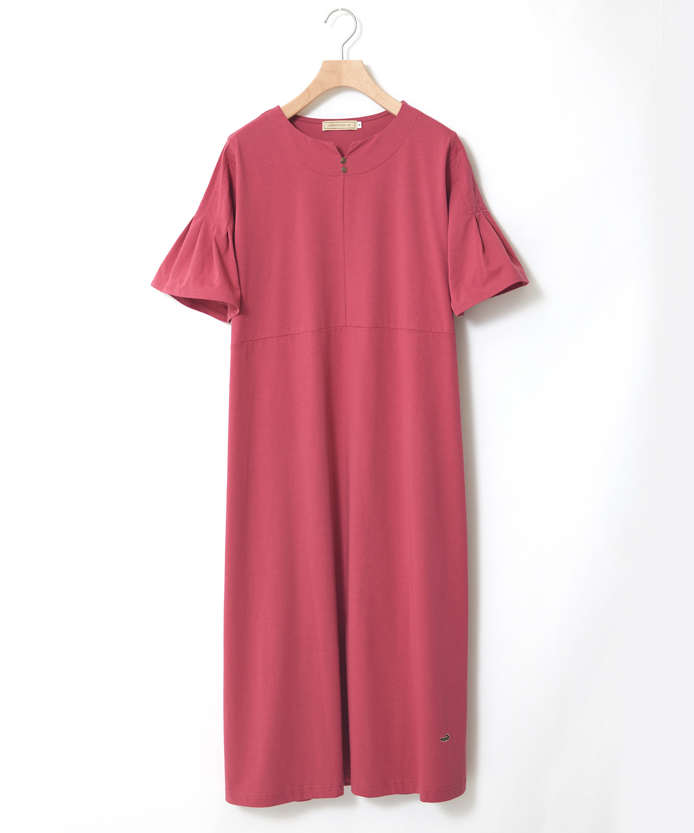 レディース プレーティング天竺 袖タック ワンピース通販 [0302-43227