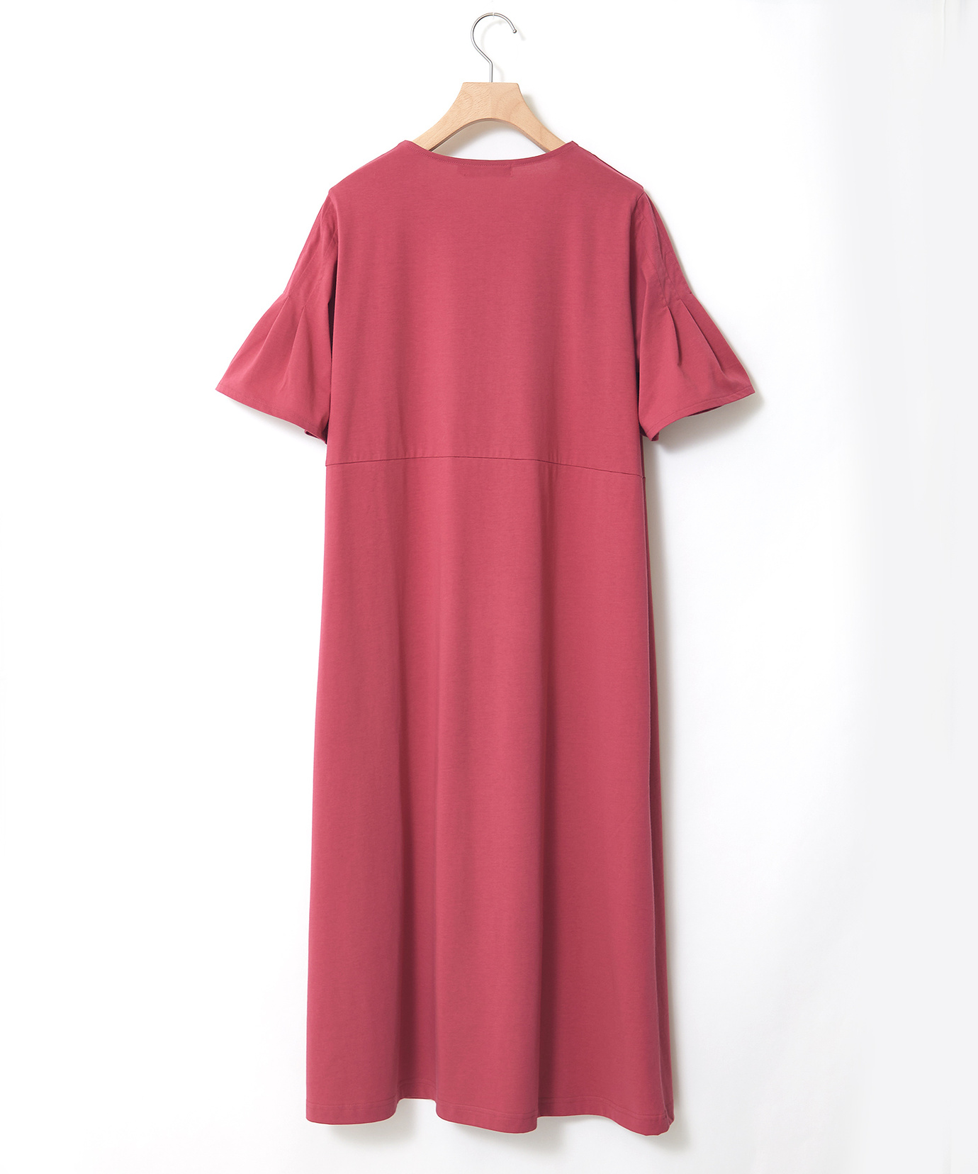 レディース プレーティング天竺 袖タック ワンピース通販 [0302-43227