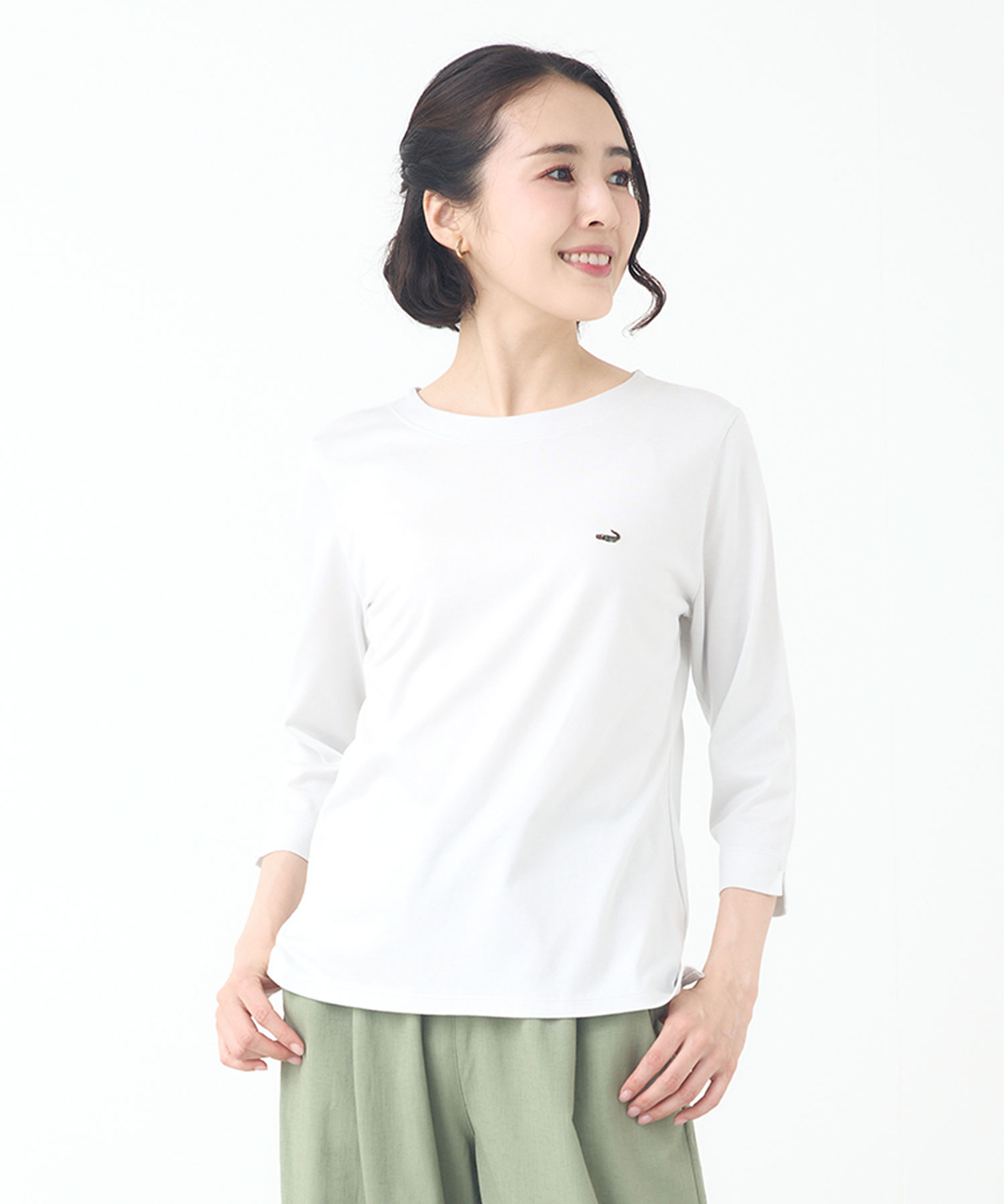 レディース セルロースコットン 七分袖 Tシャツ【吸汗速乾】通販 [0302