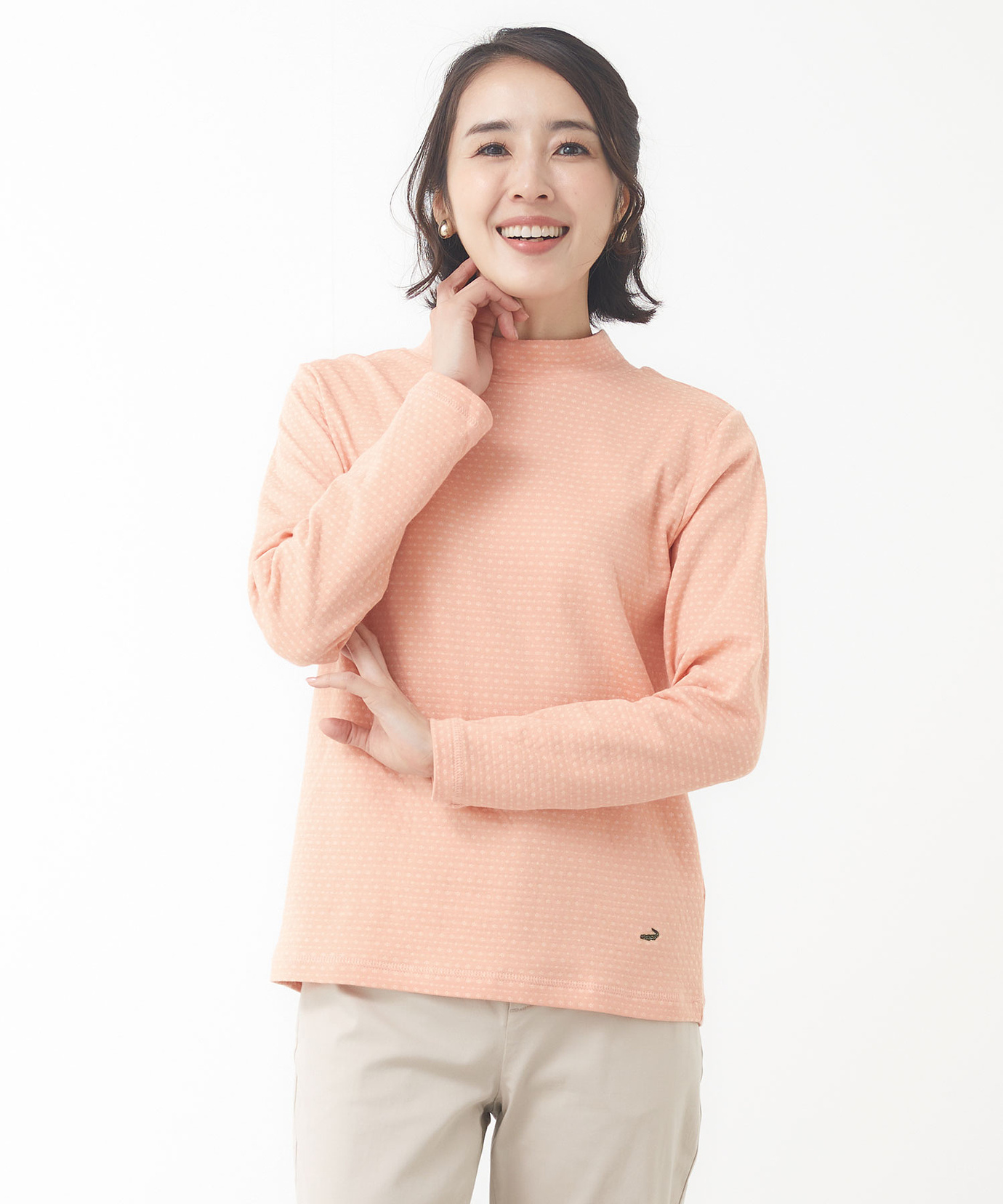 レディース 接結 ハイネック カットソー通販 [0302-51203