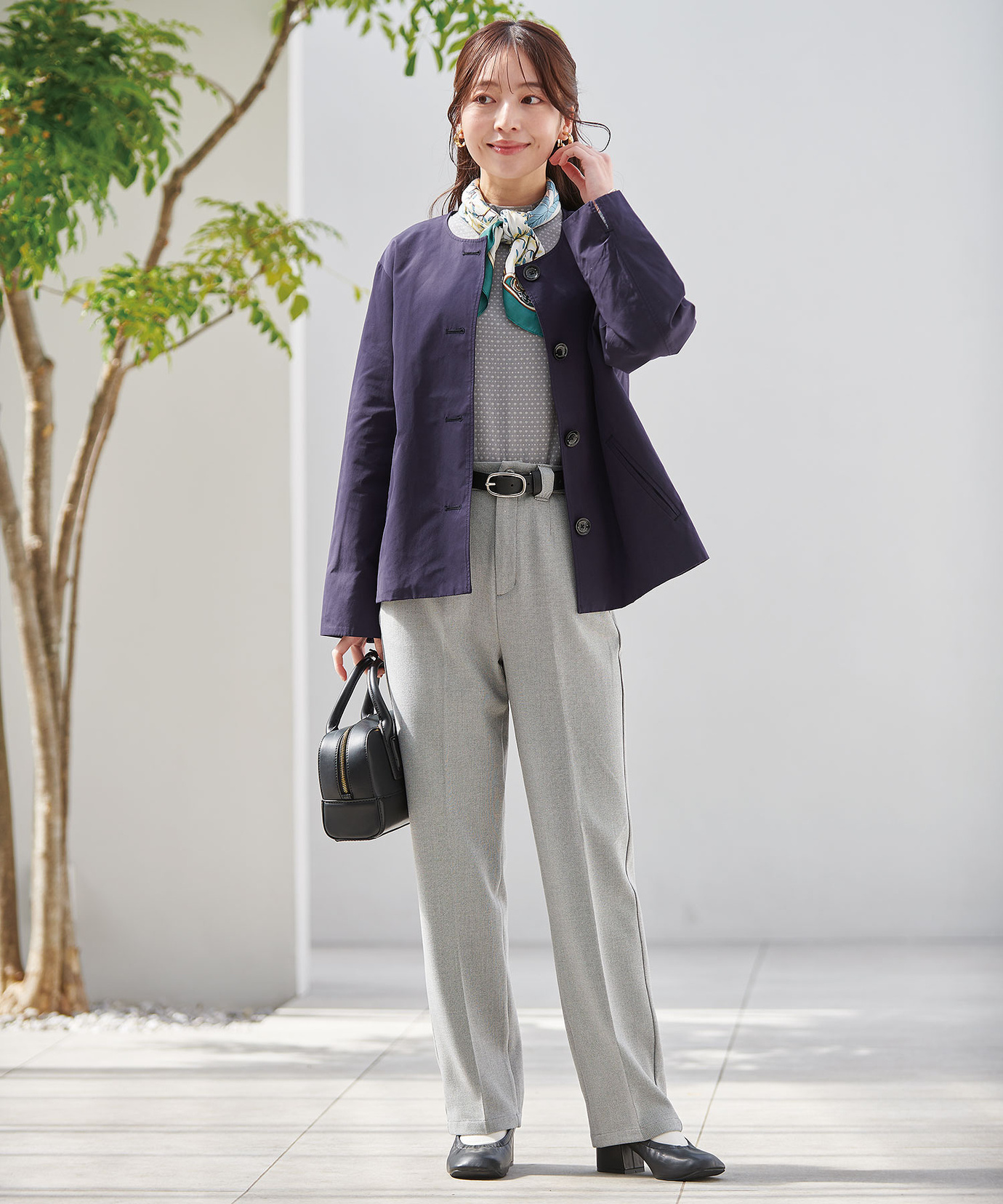 レディース 接結 ハイネック カットソー通販 [0302-51203