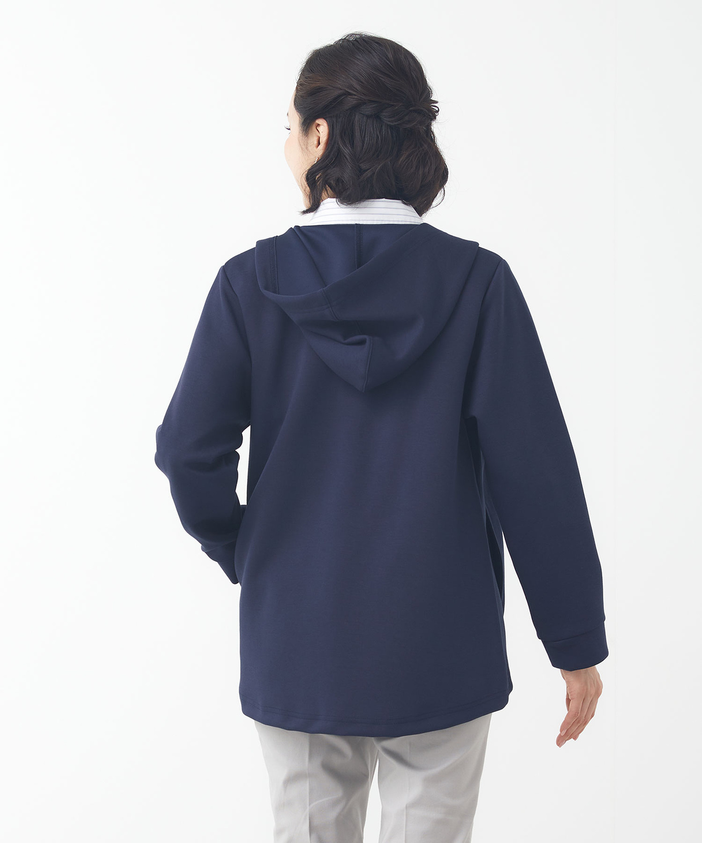 レディース ミドル丈 ジップ パーカー通販 [0302-51206