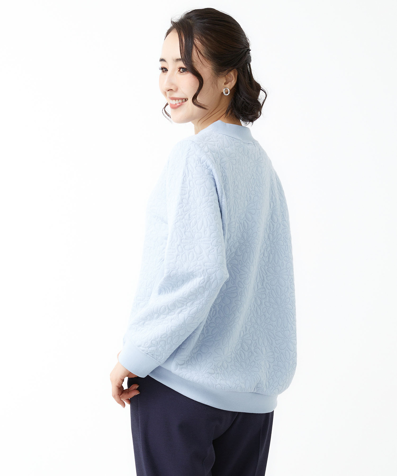 m*i様 ☆美品☆pt999☆フラワーモチーフ☆リバーシブル・フリーアジャスター フラワー刺繍フェイクレースドレス/透け/フリル/ビジュー/谷間