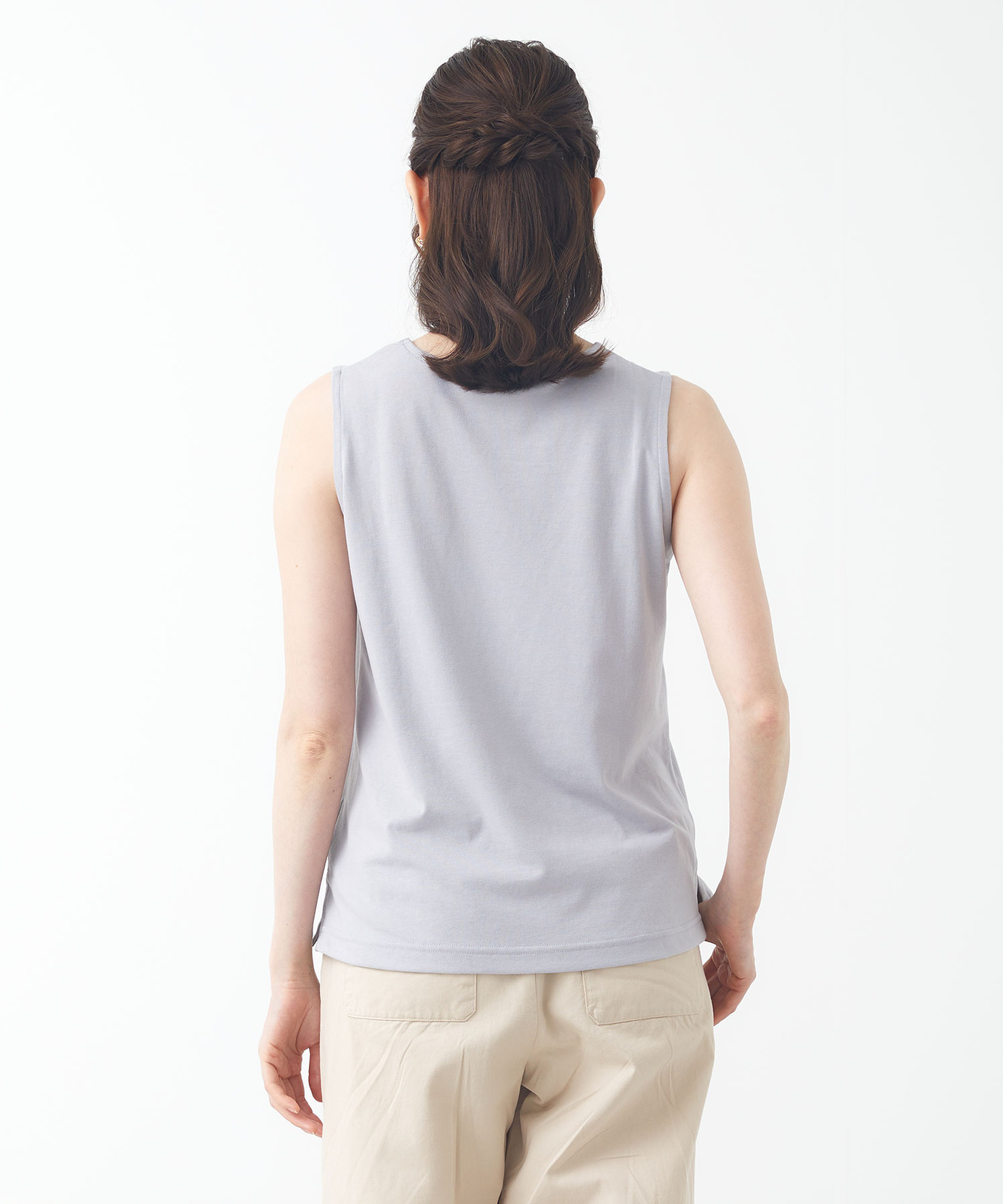 レディース コットンブレンド プリント タンクトップ通販 [0302-53209