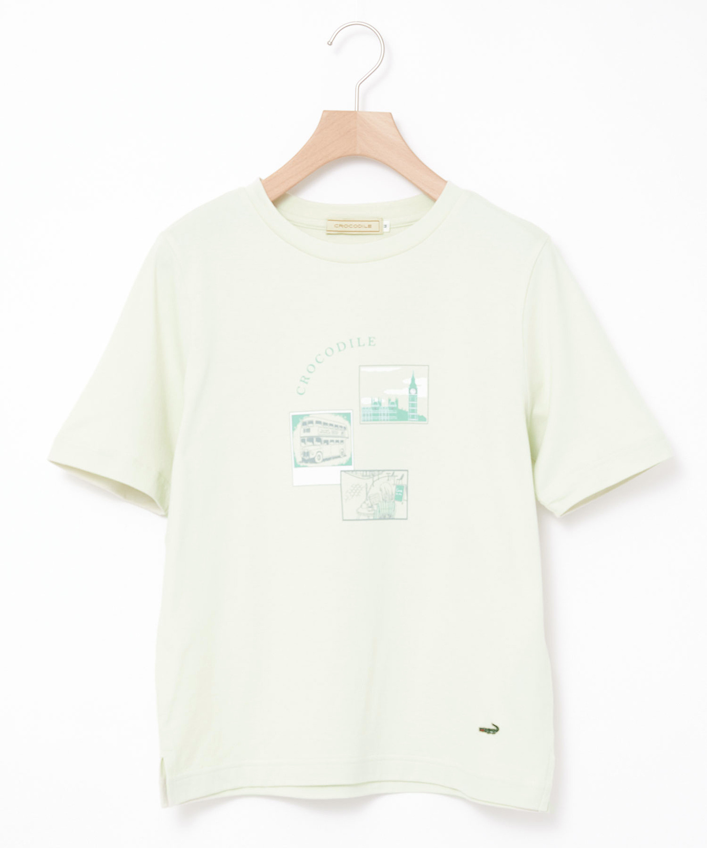 ホワイト グラフィックプリント Tシャツ レディース コットン モチーフプリント Tシャツ通販 [0302-53210