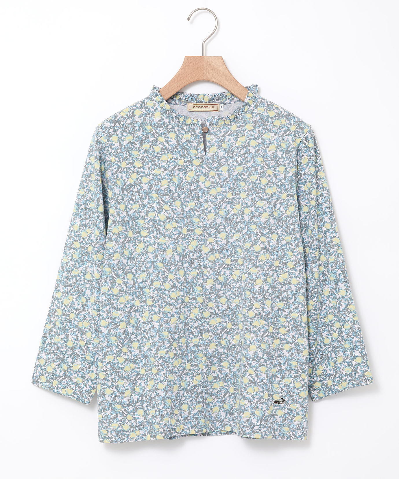 画像追加しました！ミュベール⚫️フリル付き花モチーフ長袖シャツ