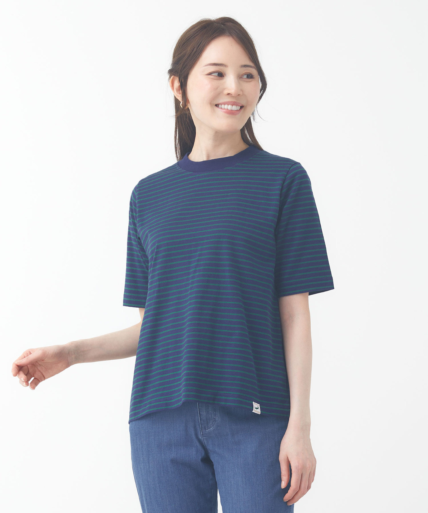 【新品・タグ付き】BRIEFING メンズ モックネック ボーダー ネイビー 紺 新品・タグ付き】BRIEFING メンズ モックネック ボーダー ネイビー 紺