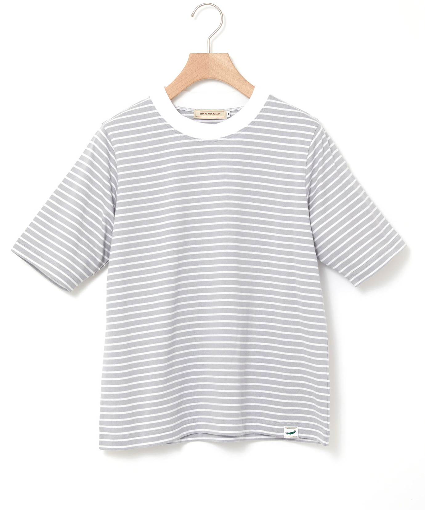 レディース モックネック ボーダー Tシャツ通販 [0302-53222