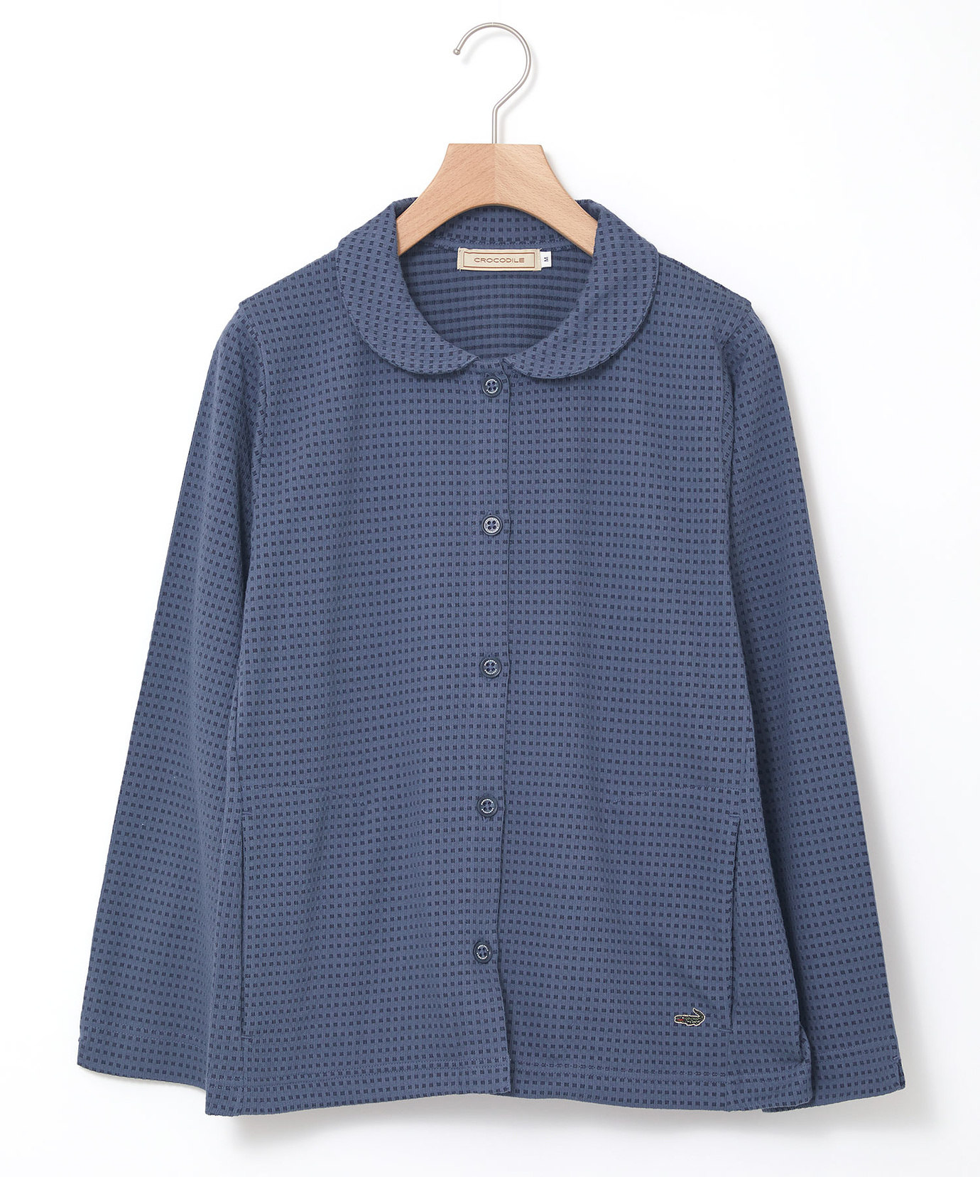 ルナマティーノ　ジャケット　ショールカラー　シャツ　総柄 ルナマティーノ ジャケット ショールカラー シャツ 総柄