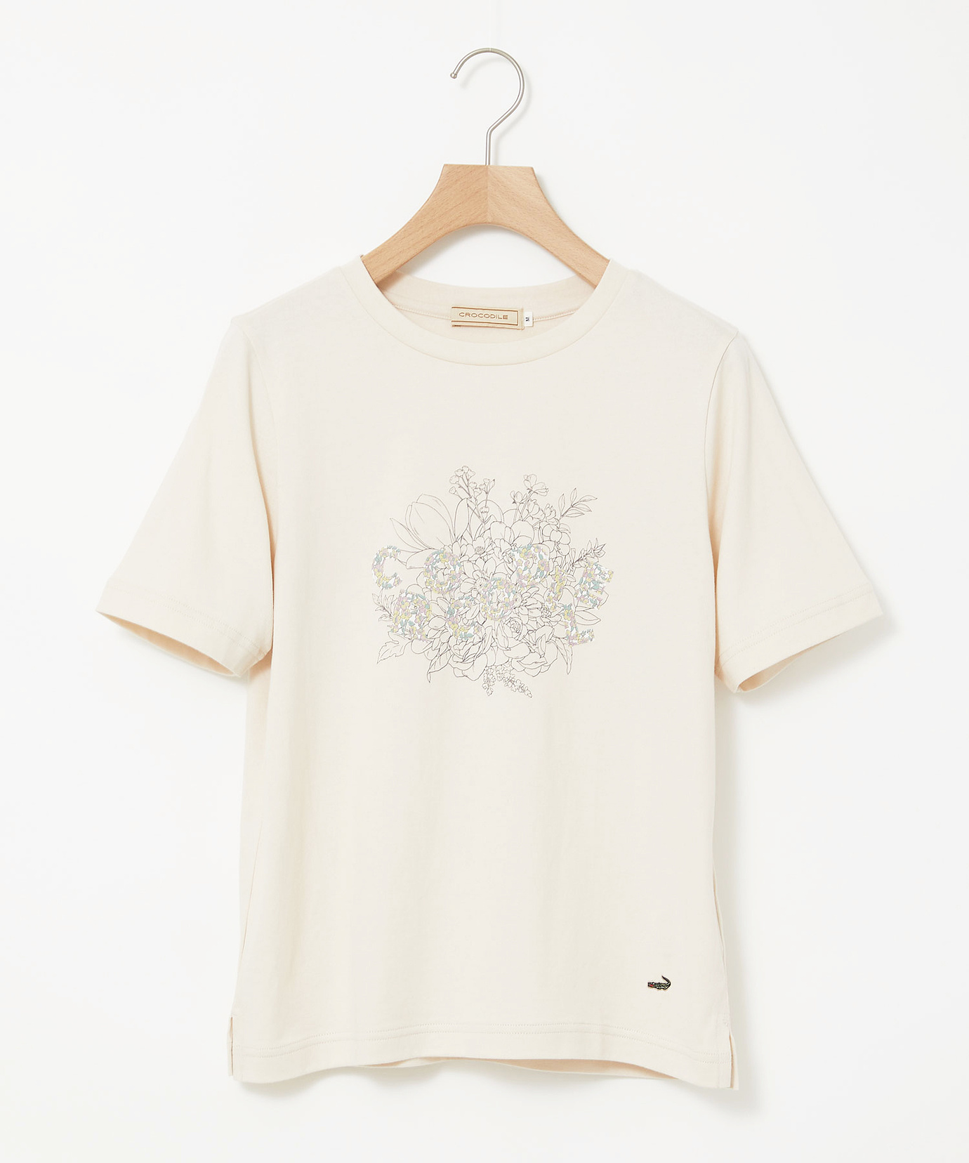 レディース コットン フラワープリント Tシャツ通販 [0302-54203