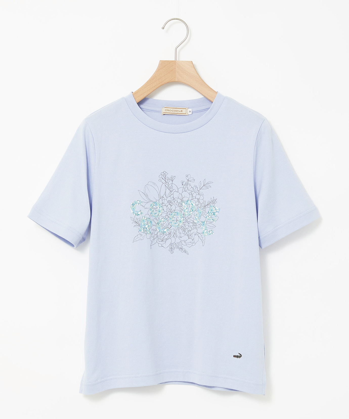 echeveria プリントコットンTシャツ