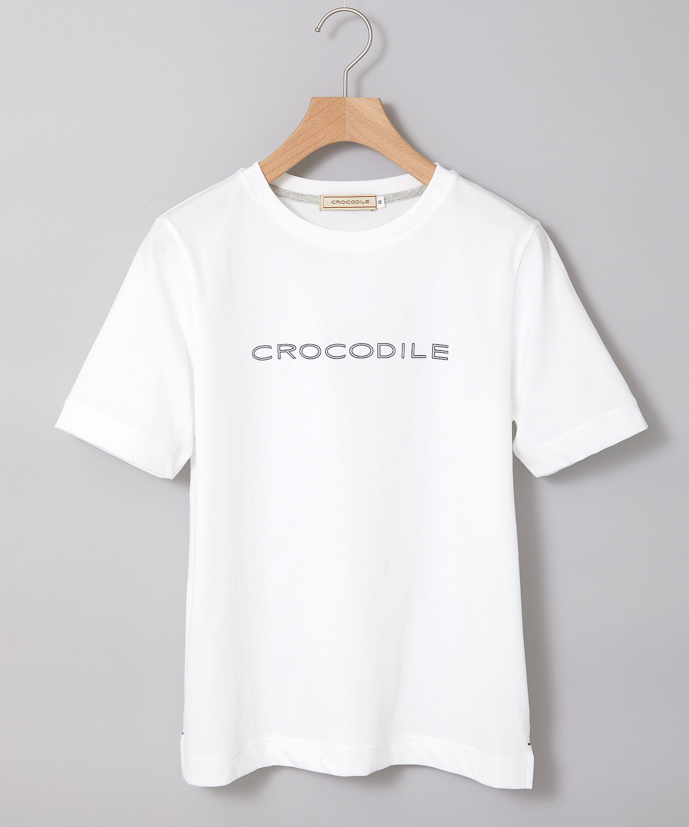 レディース プレーティング天竺 ロゴプリント Tシャツ【一部店舗限定