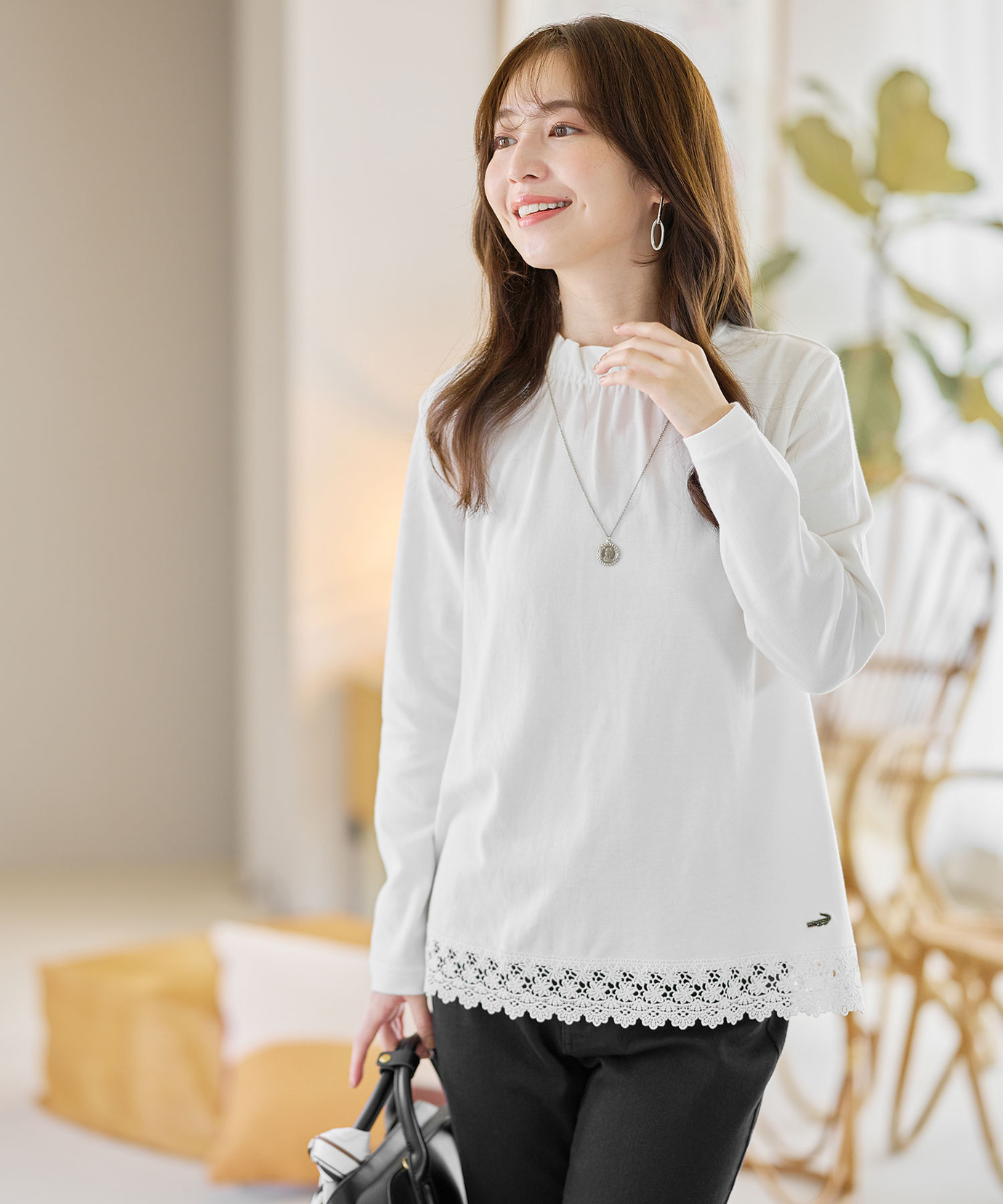 トップス LOHEN BICOLOR CORD BLOUSE white BICOLOR CORD BLOUSE(F25NB010)｜阪急百貨店公式通販サイト｜阪急