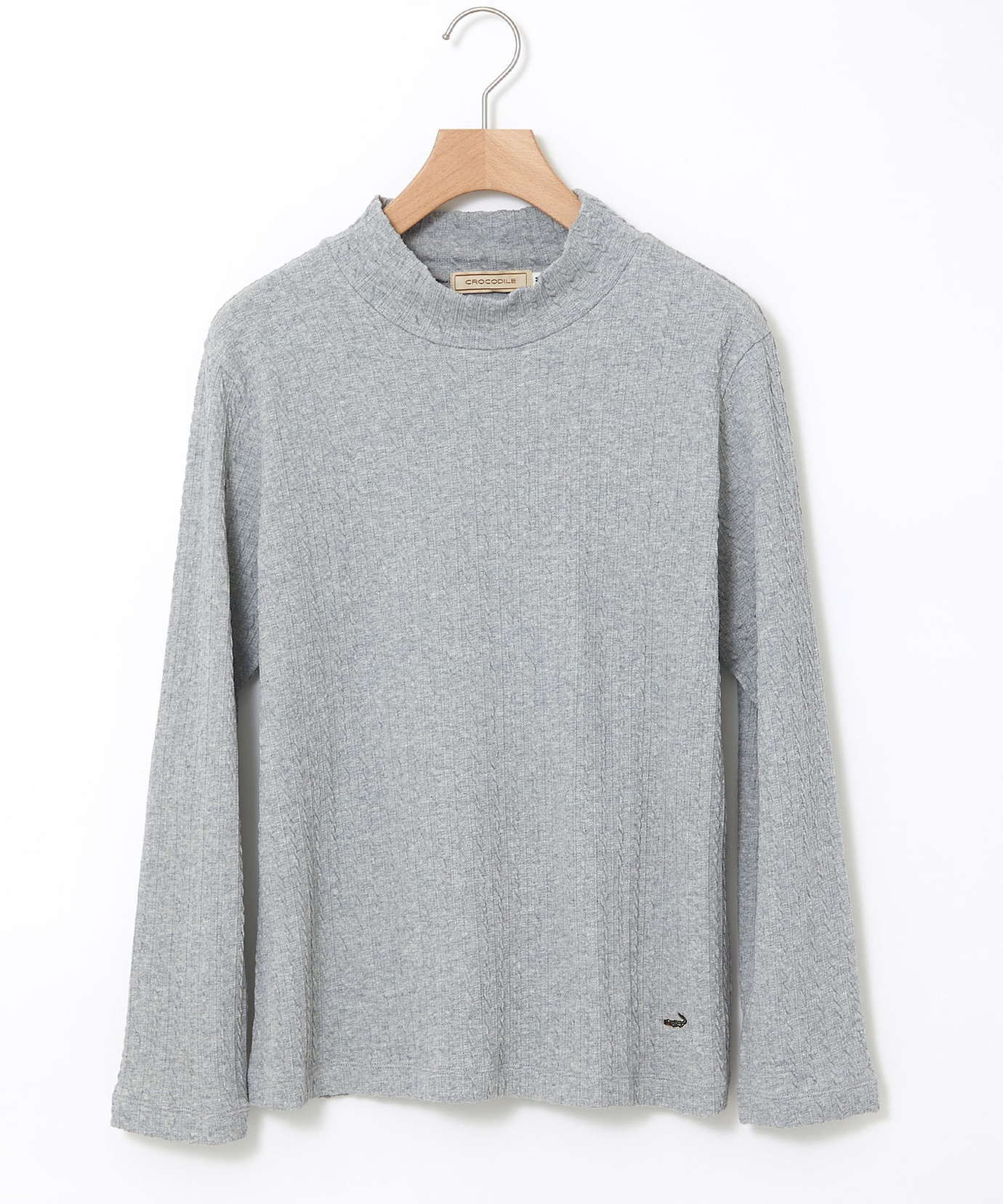 47389　PLEATSPLEASE　ケーブル柄　ハイネック　カットソー 47389 PLEATSPLEASE ケーブル柄 ハイネック カットソー - メルカリ
