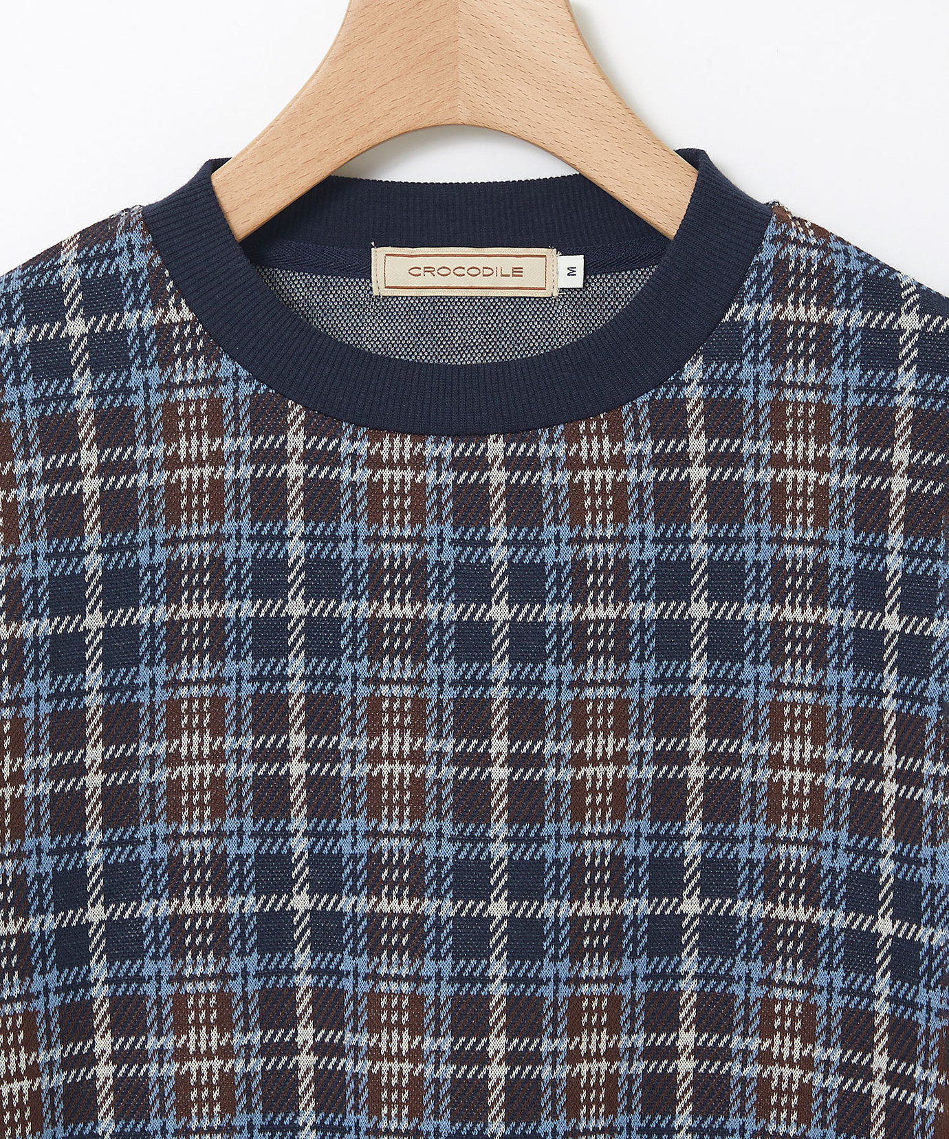 レディース チェック柄 リブ配色 プルオーバー通販 [0302-55226