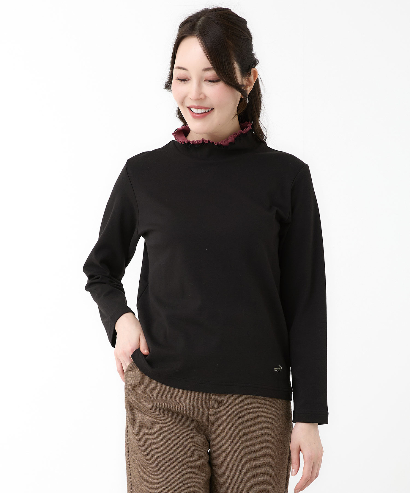 レディース メロー ハイネック カットソー通販 [0302-55233