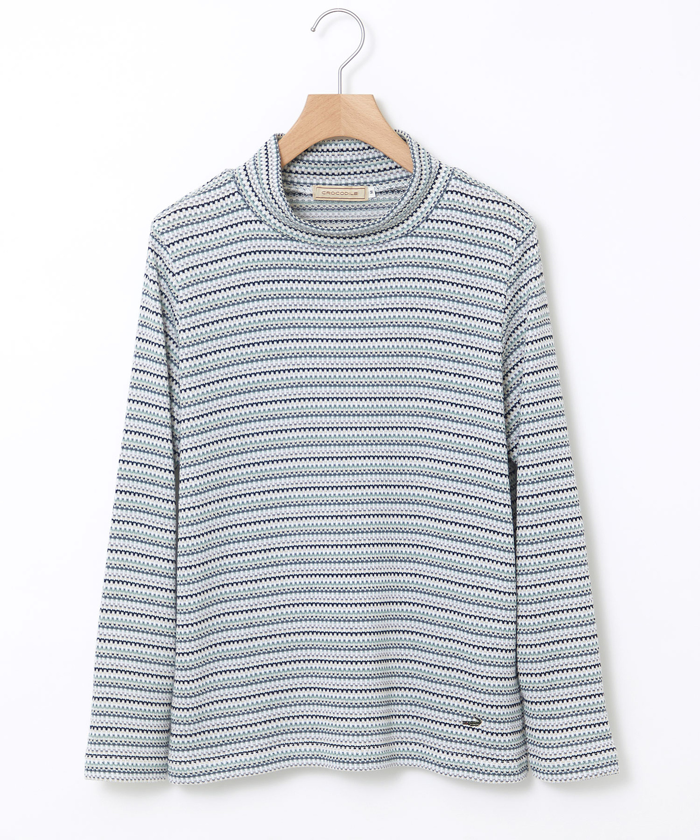 レディース ジャカード ハイネック プルオーバー通販 [0302-55236