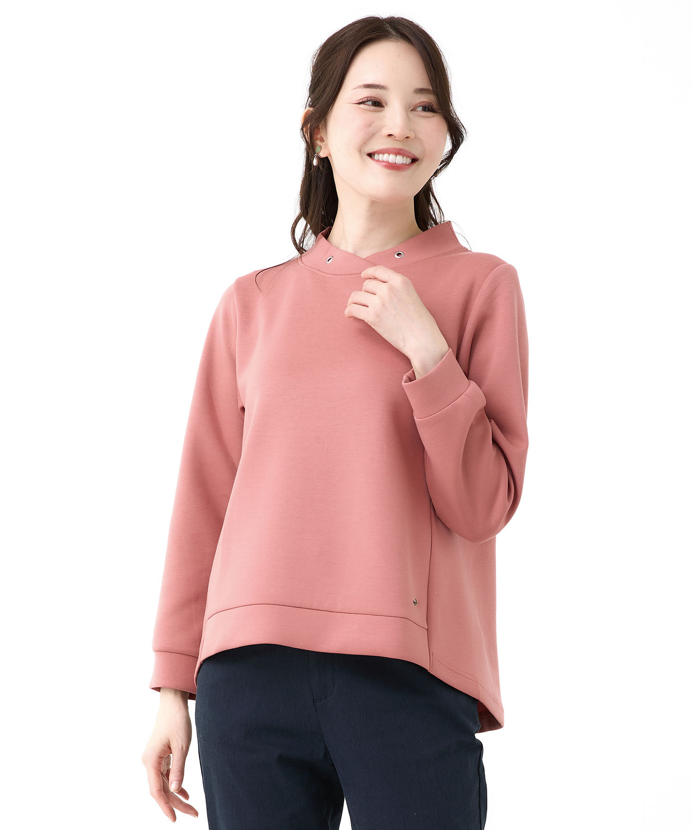 レディース 抜け襟デザイン プルオーバー通販 [0302-55242