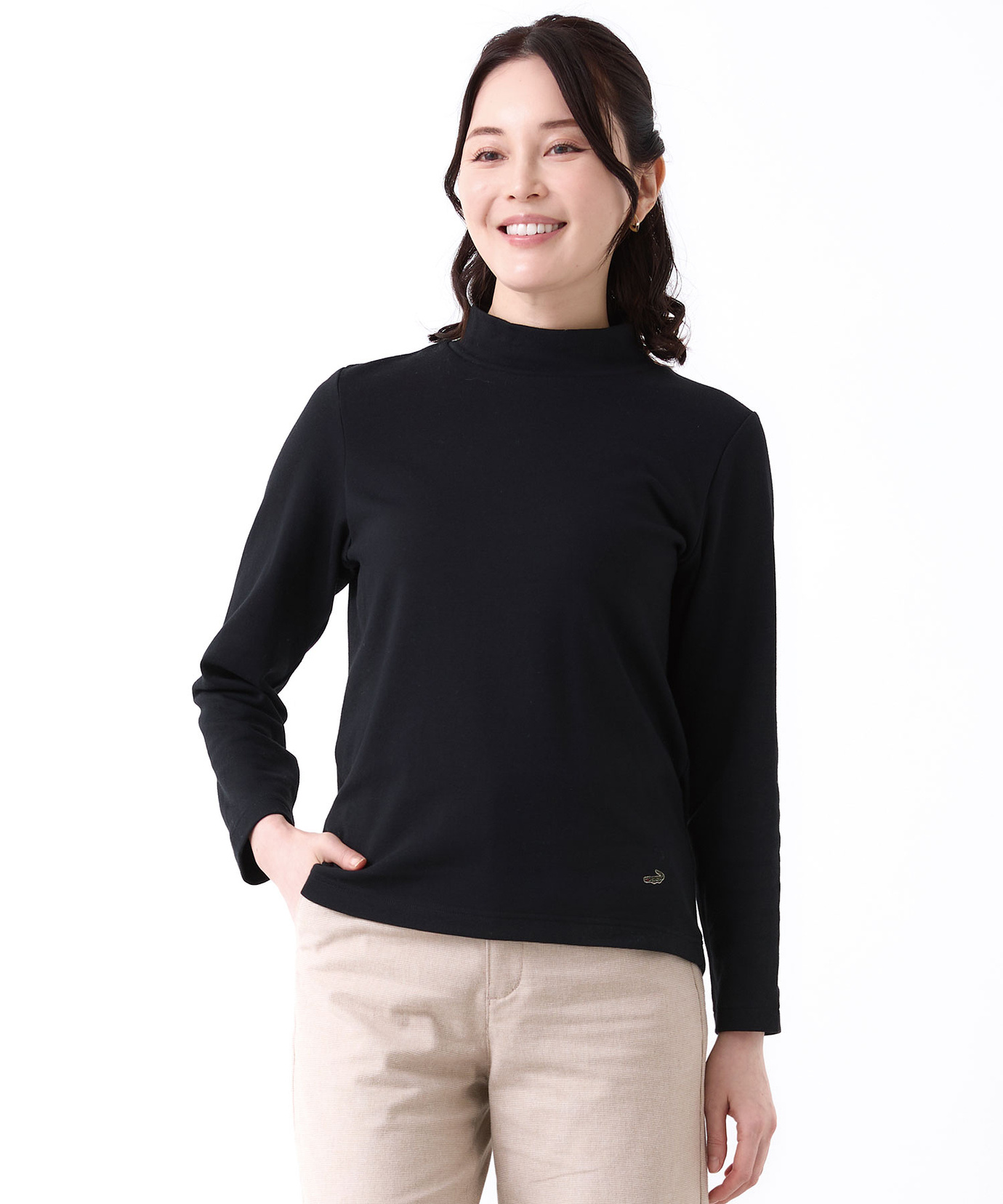 レディース スムース ハイネック カットソー通販 [0302-56209