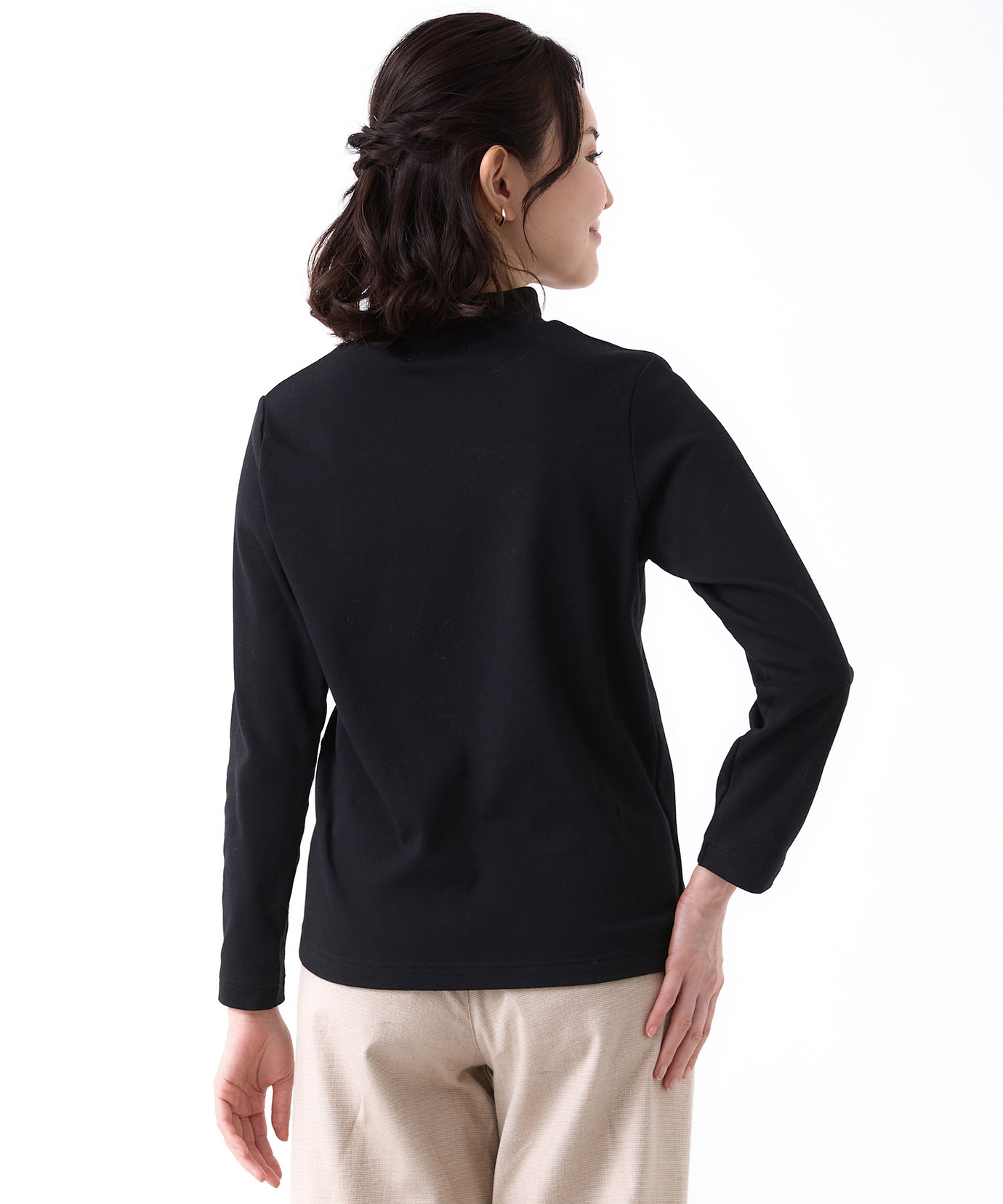 レディース スムース ハイネック カットソー通販 [0302-56209