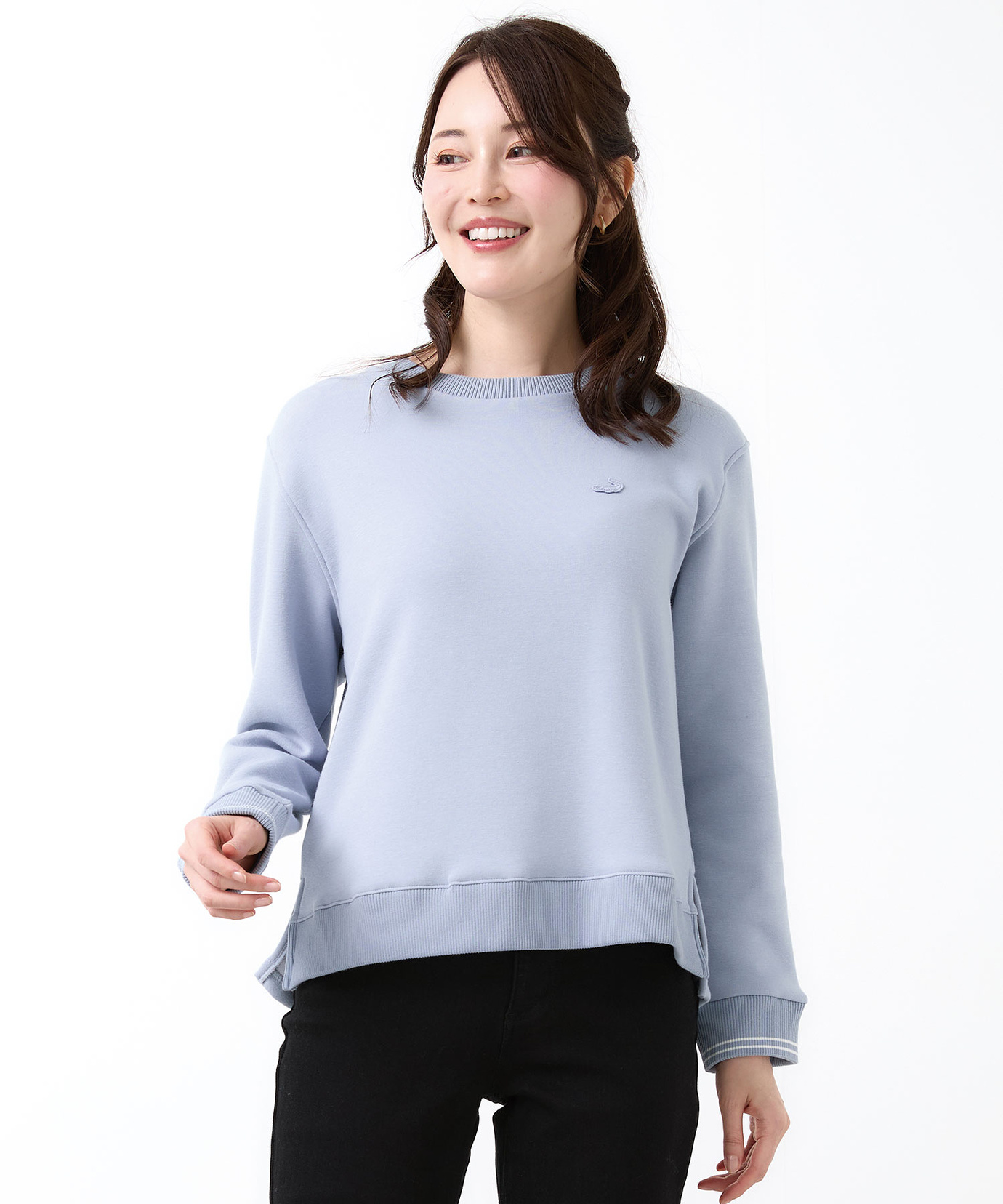 レディース クルーネック リブ カットソー通販 [0302-56298