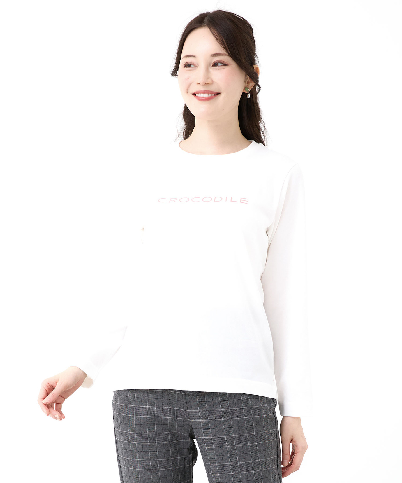 レディース ロゴプリント 長袖 Tシャツ【一部店舗限定】通販 [0302