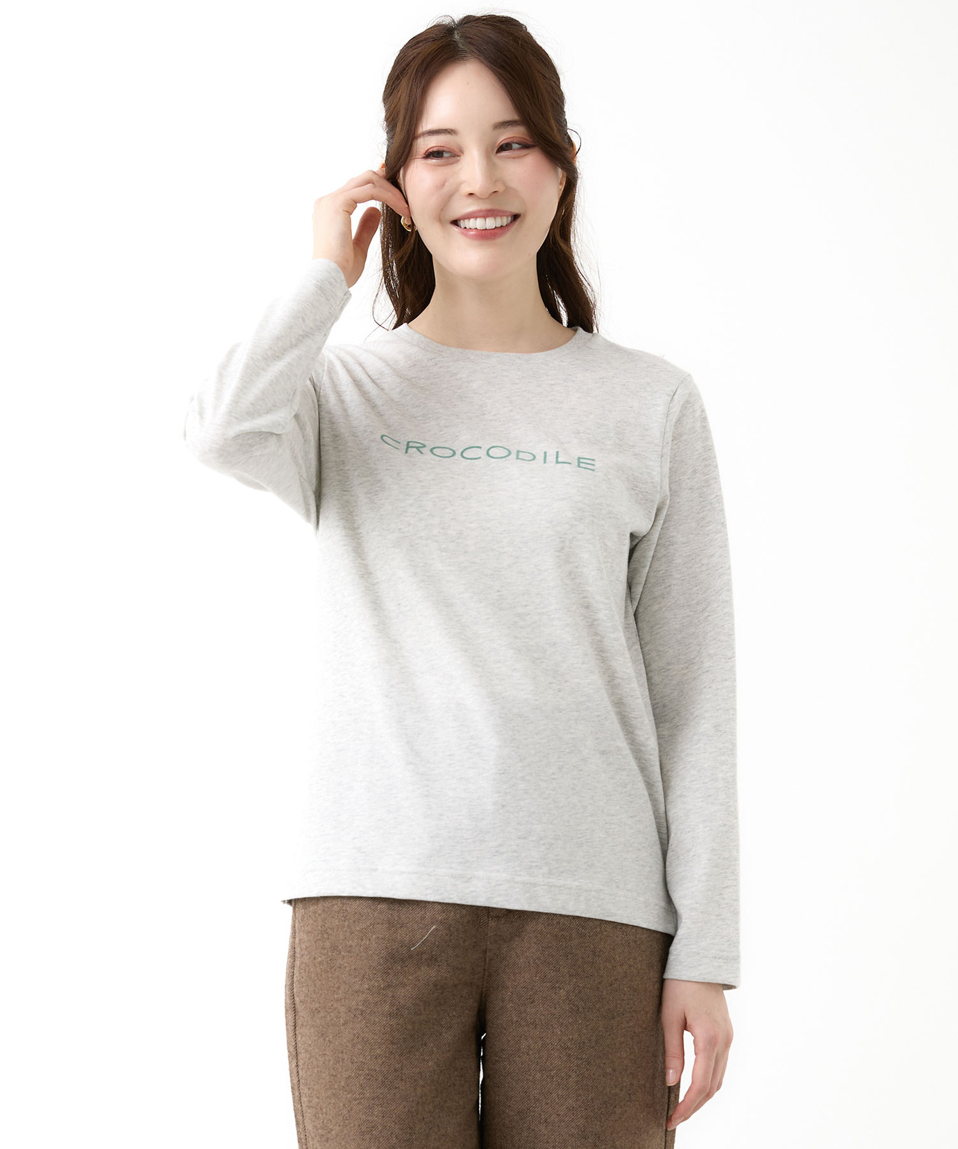 レディース ロゴプリント 長袖 Tシャツ【一部店舗限定】通販 [0302