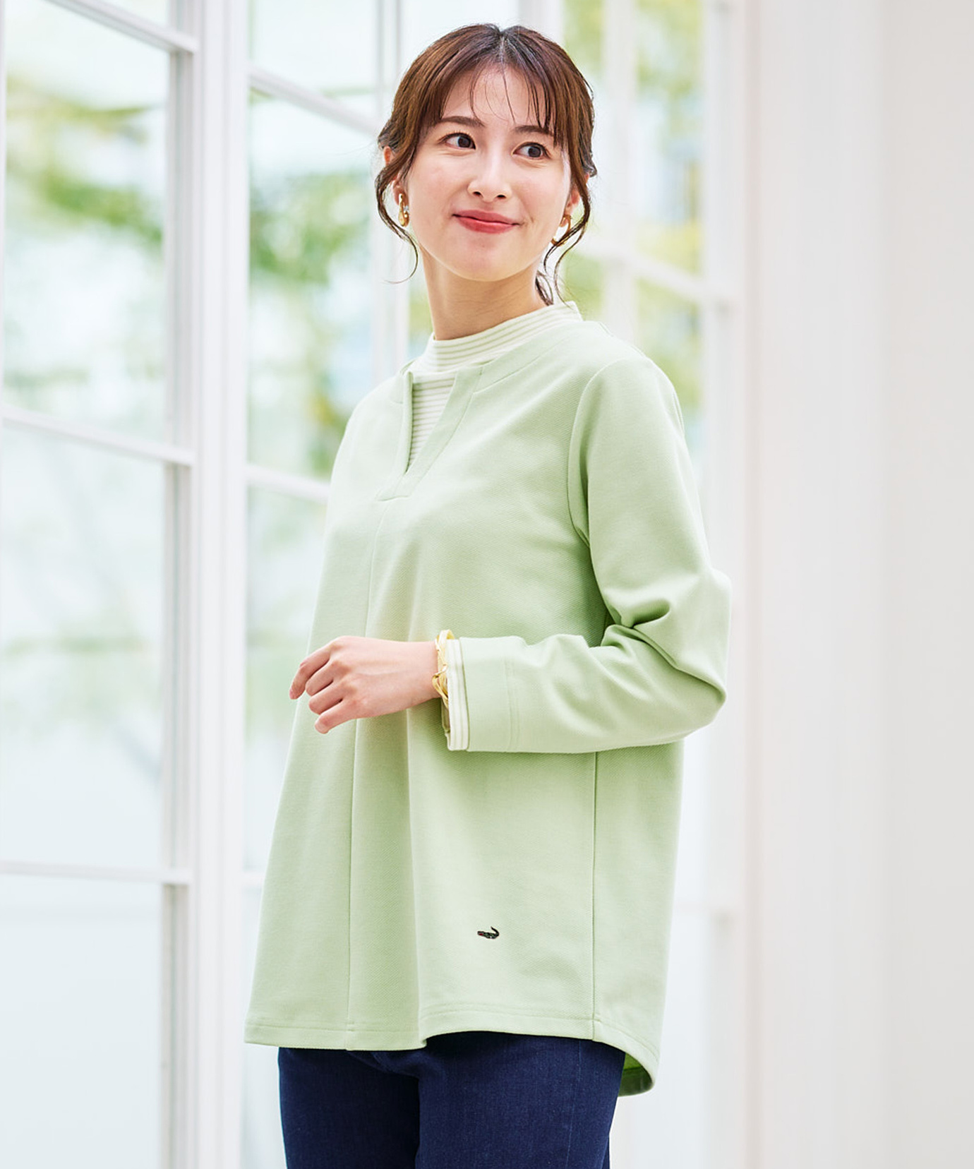 レディース ドッキング ハイネック チュニック【オンラインショップ