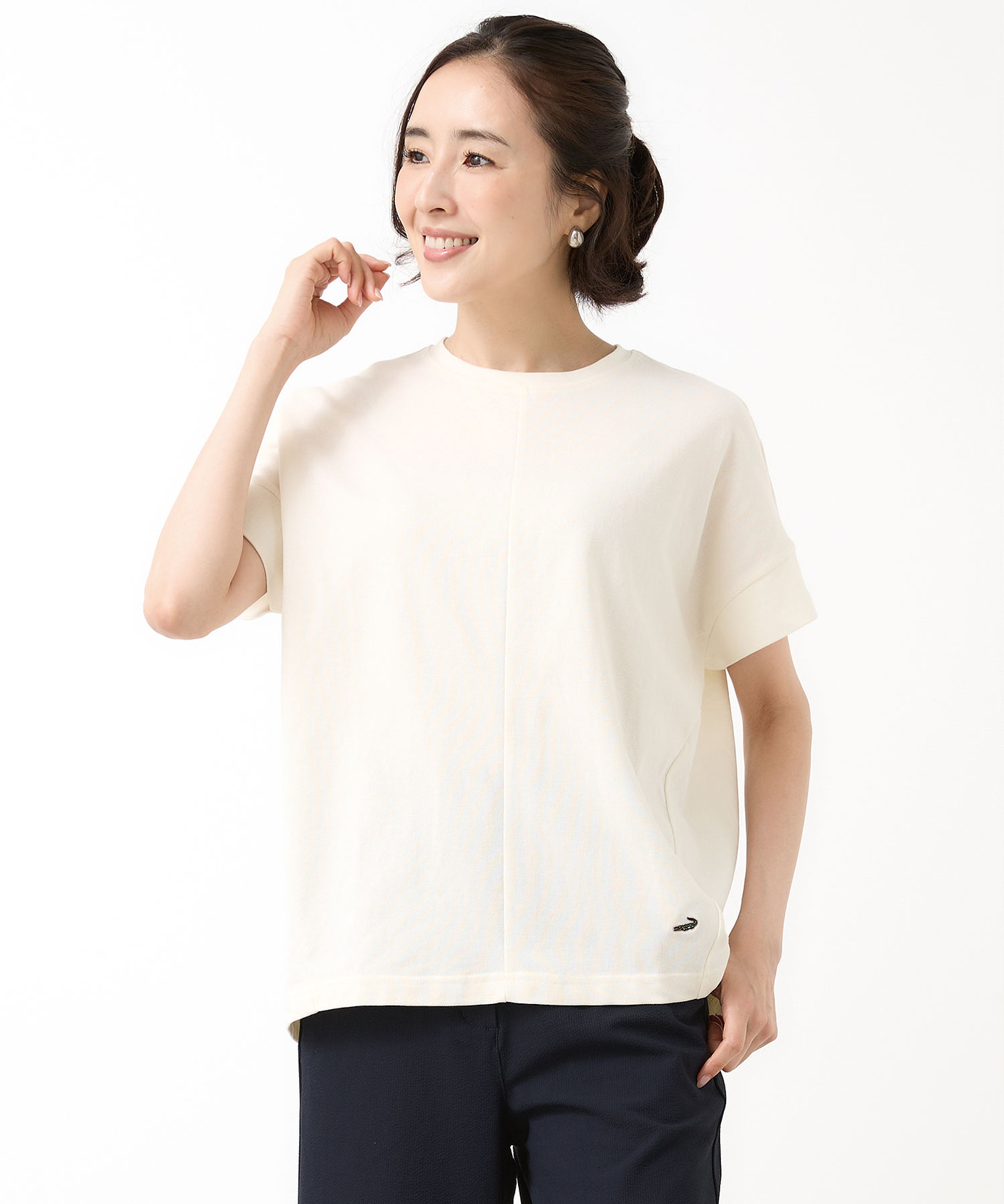 レディース 鹿の子 半袖 Tシャツ通販 [0302-64206] - クロコダイル
