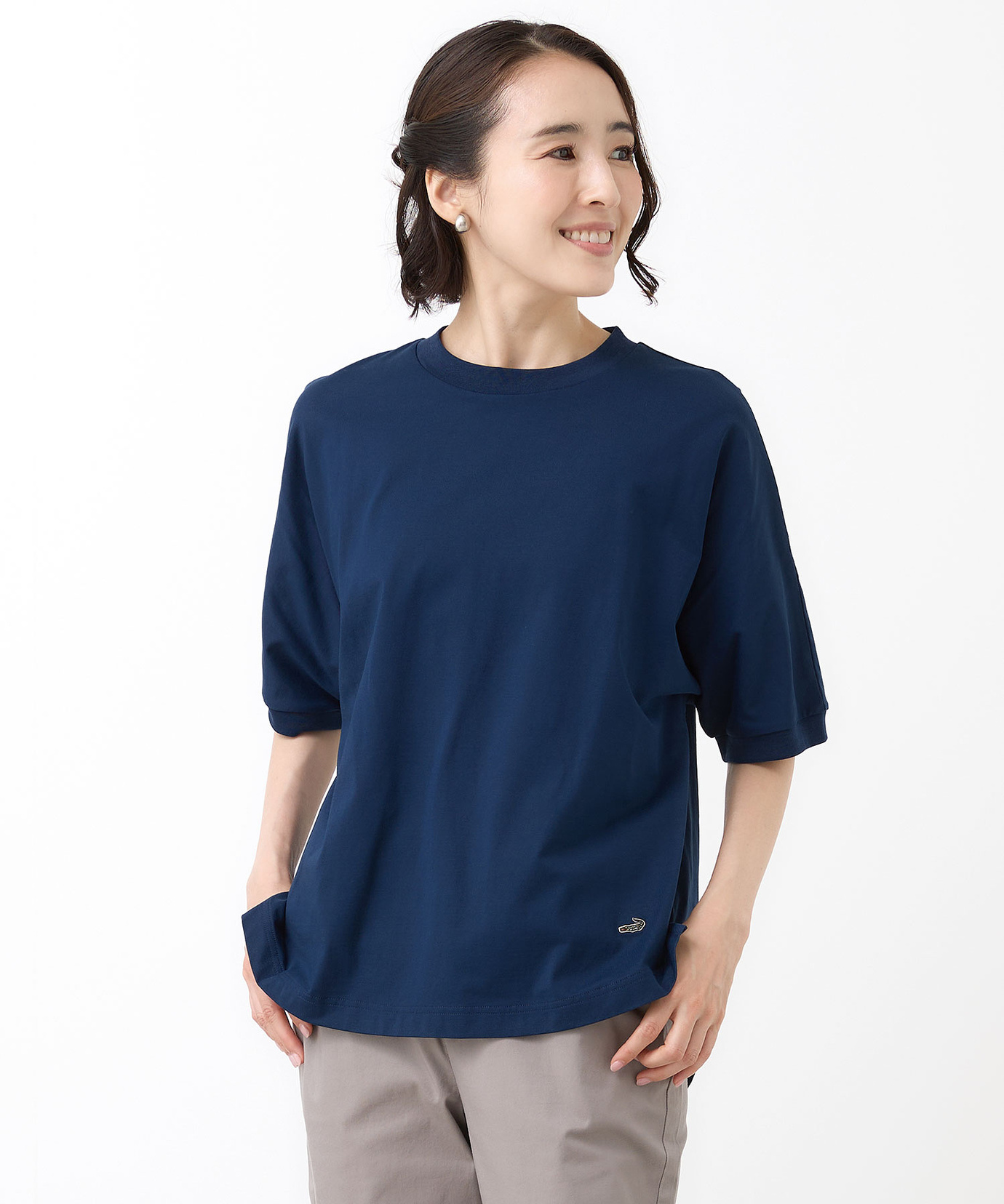 SCOT CLUB - FENNEL ドルマンスリーブオーバーブラウス レディース ドルマンスリーブ 半袖 Tシャツ【接触冷感】【UVカット