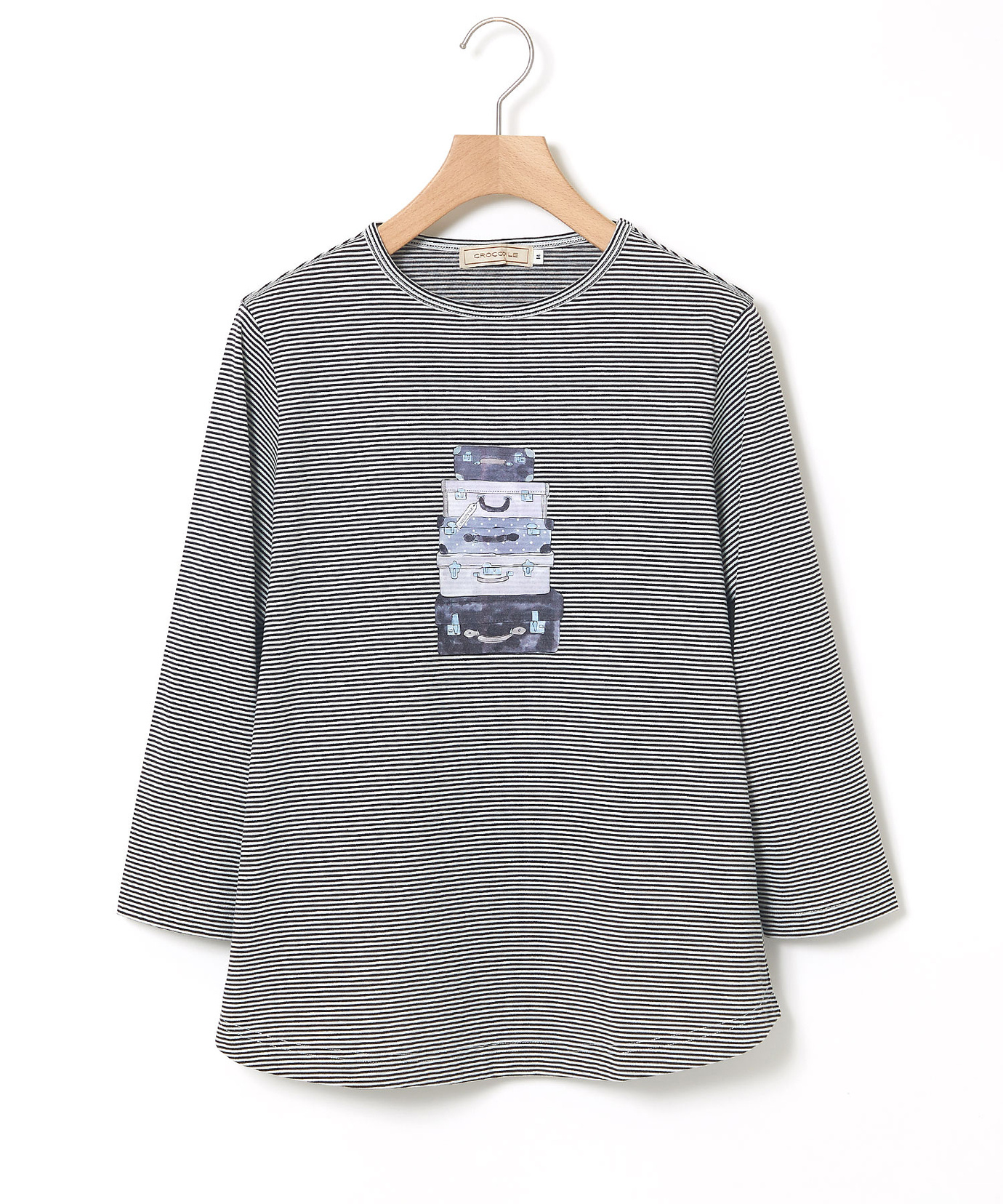レディース トランク柄プリント 七分袖 Tシャツ通販 [0302-65210