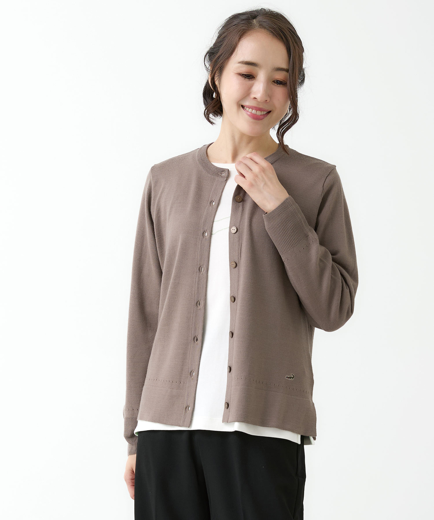 レディース 大人の BASIC カーディガン通販 [0303-36399