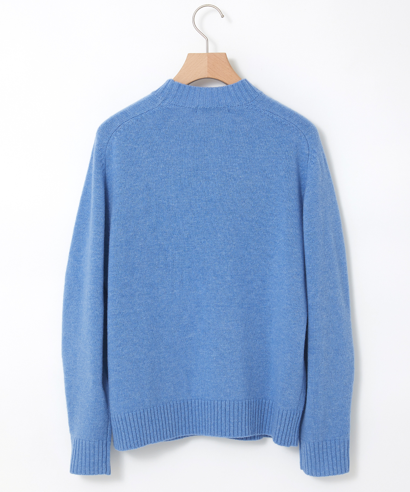 レディース イタリー糸 アイレット プルオーバーニット【手洗いOK