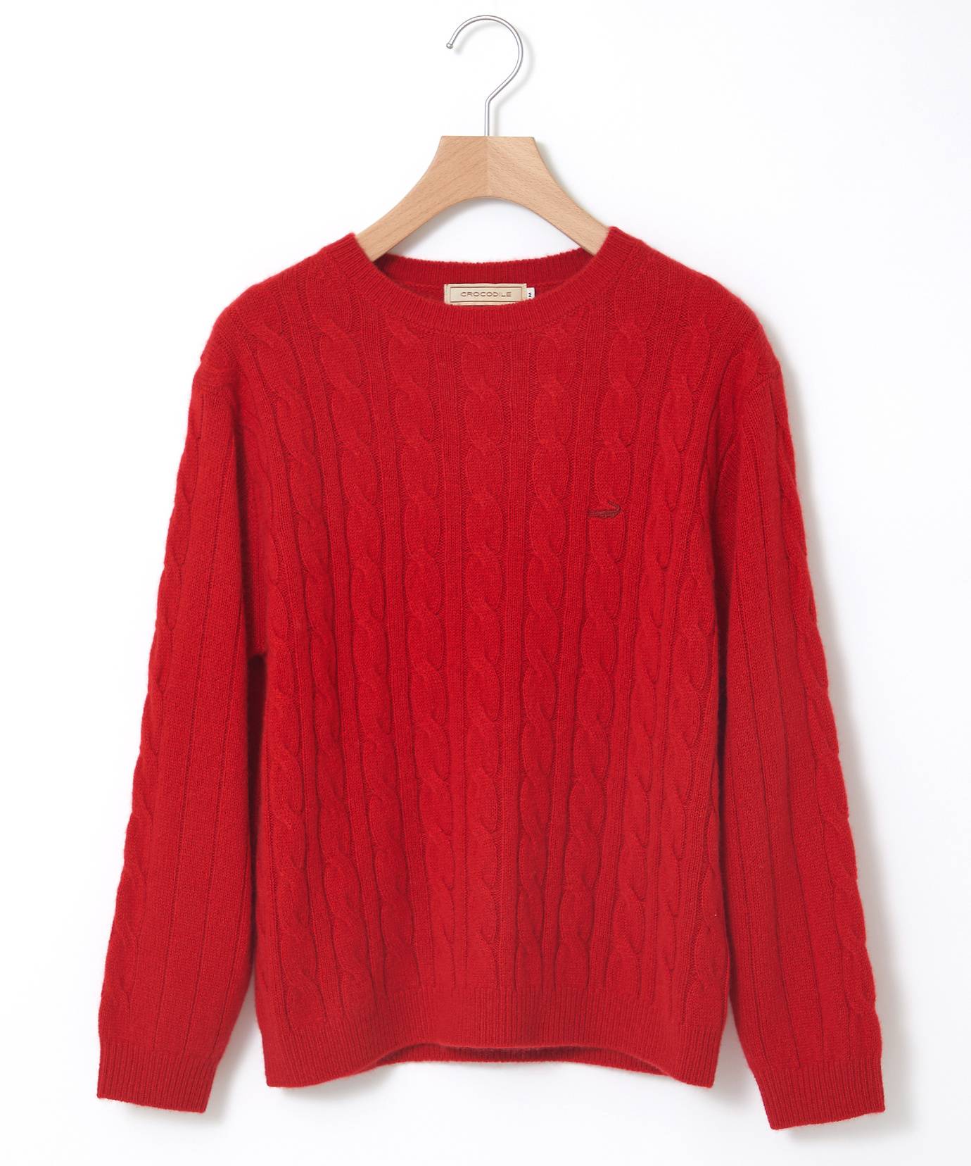 レディース カシミヤ ケーブル プルオーバーニット【一部店舗限定