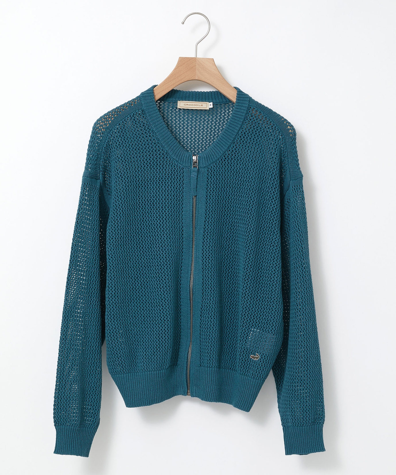 レディース コットン メッシュ ジップカーディガン通販 [0303-51308