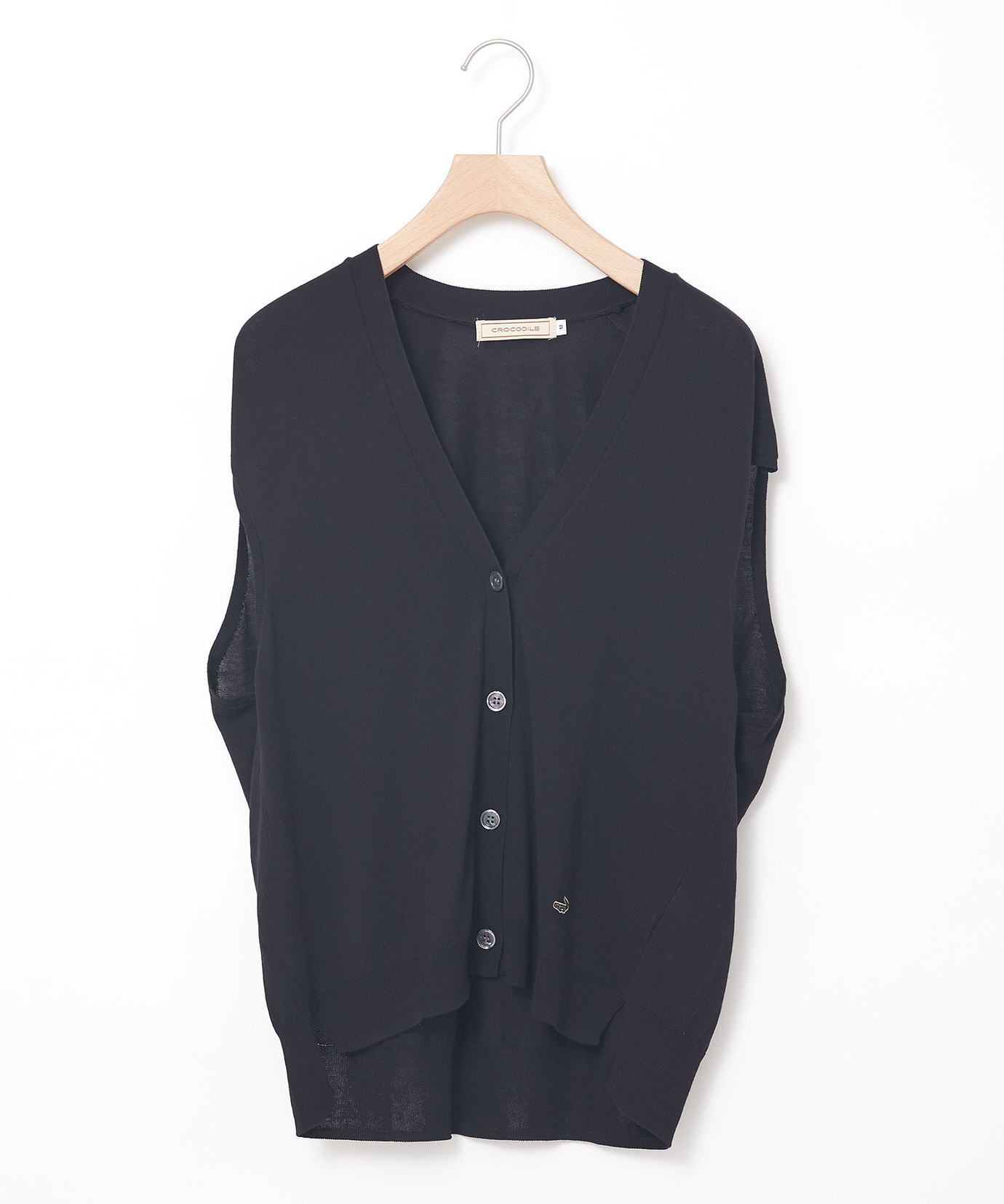 レディース サイドスリット 前開き ニットベスト通販 [0303-53303