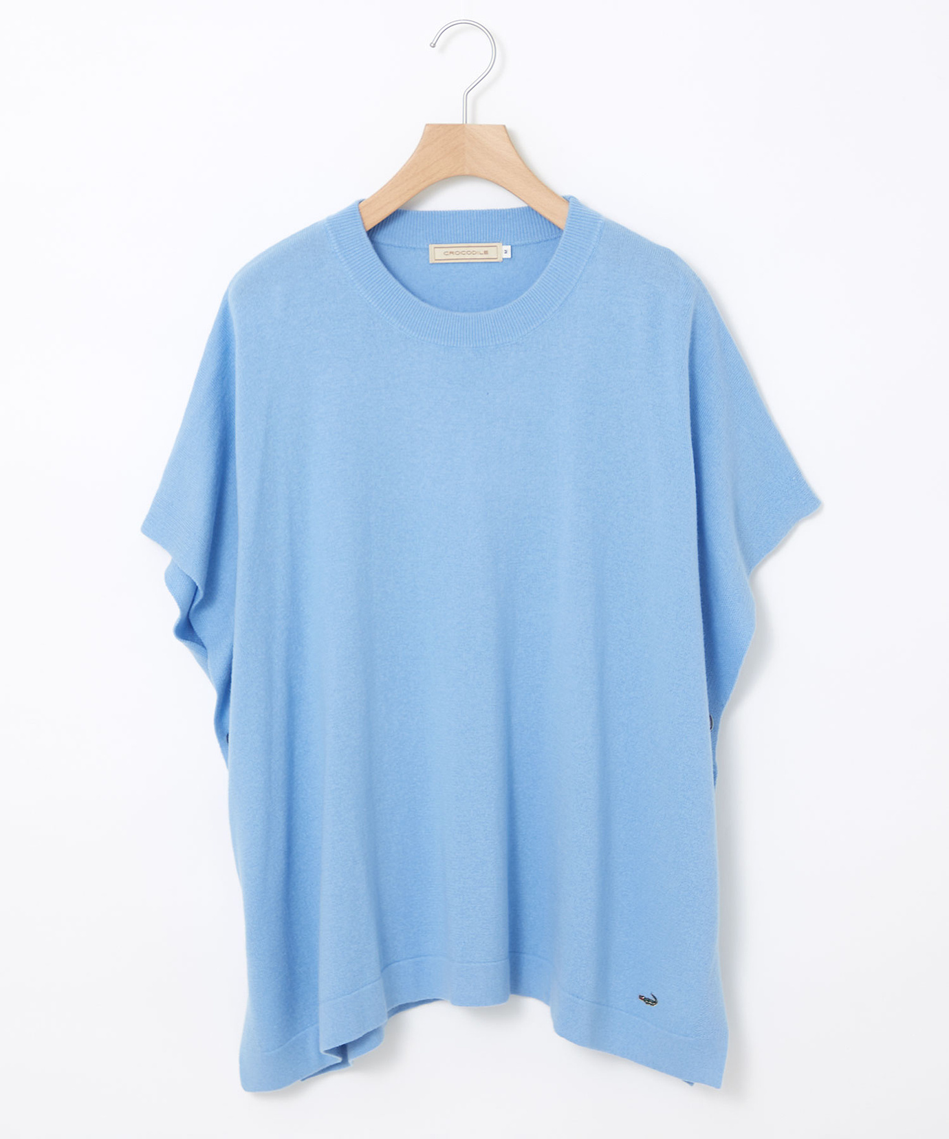 レディース ウールブレンド ポンチョ風 ニット ベスト【手洗いOK】通販