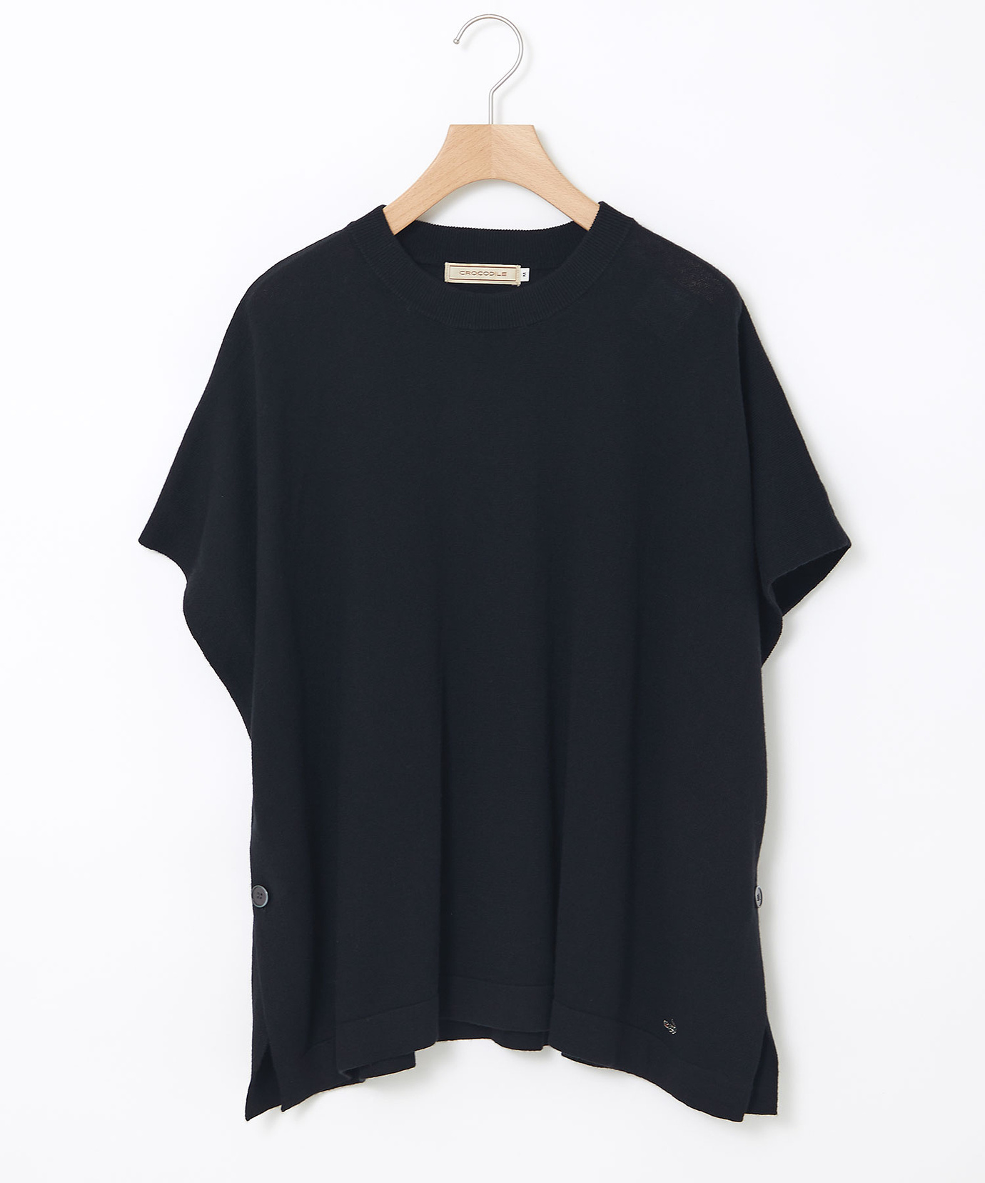 レディース ウールブレンド ポンチョ風 ニット ベスト【手洗いOK】通販