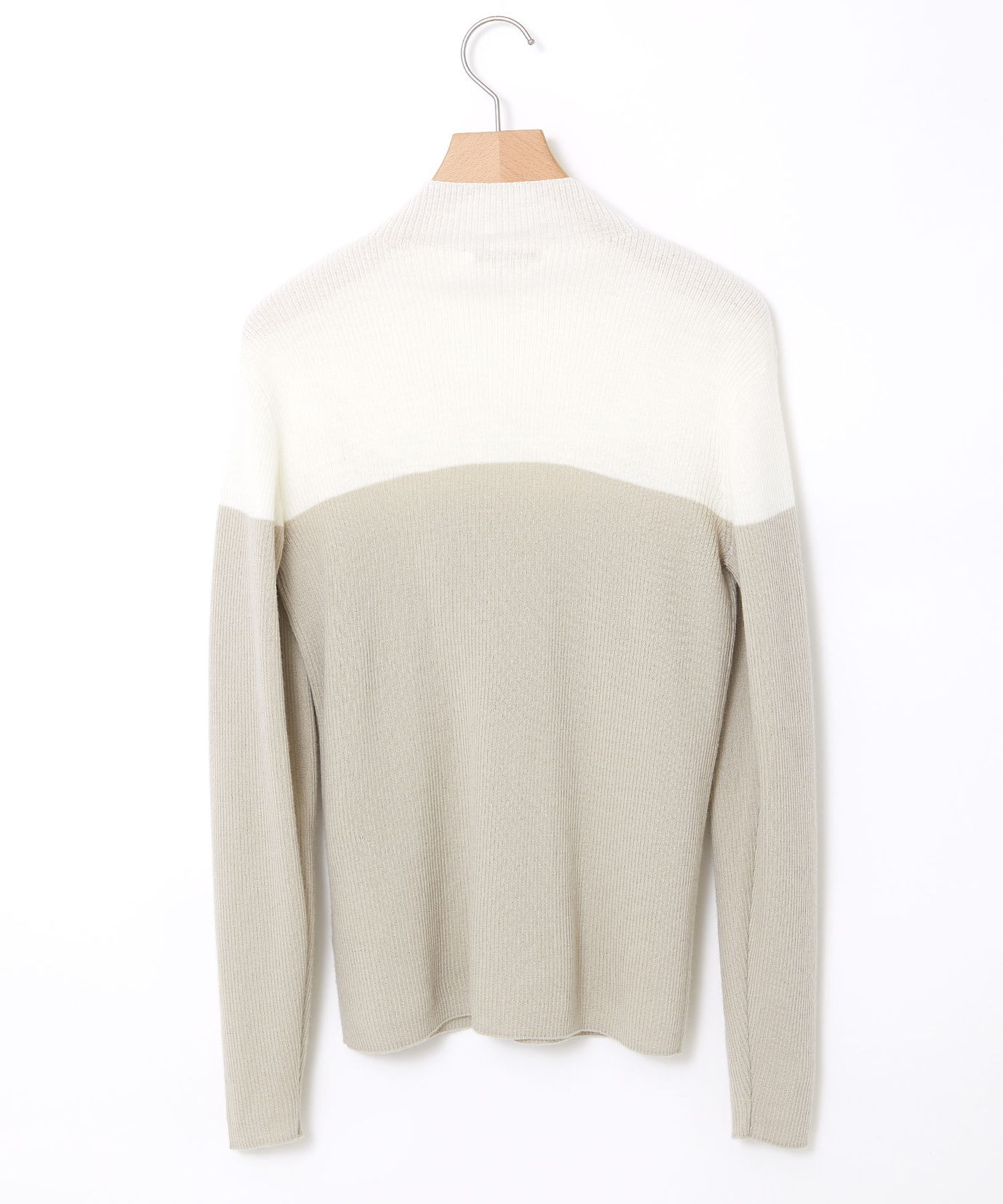 レディース ウール 配色切替 ニット【手洗いOK】通販 [0303-55303