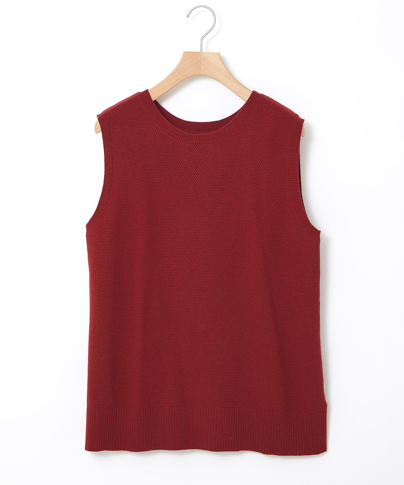 レディース ウールブレンド 2WAY ニットベスト【手洗いOK】通販 [0303