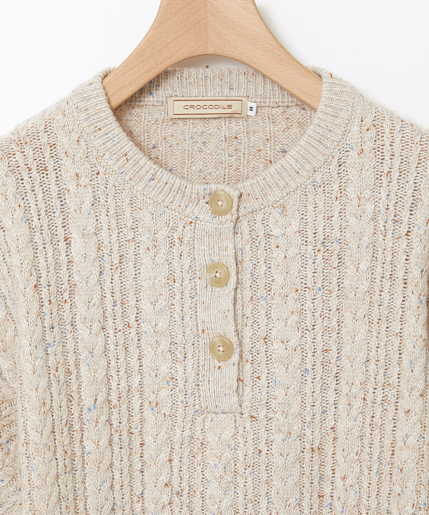 レディース ウールブレンド ネップ ニット【手洗いOK】通販 [0303