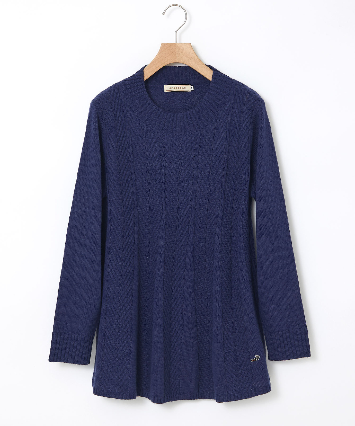 レディース ウールブレンド フレア ニットチュニック【一部店舗限定